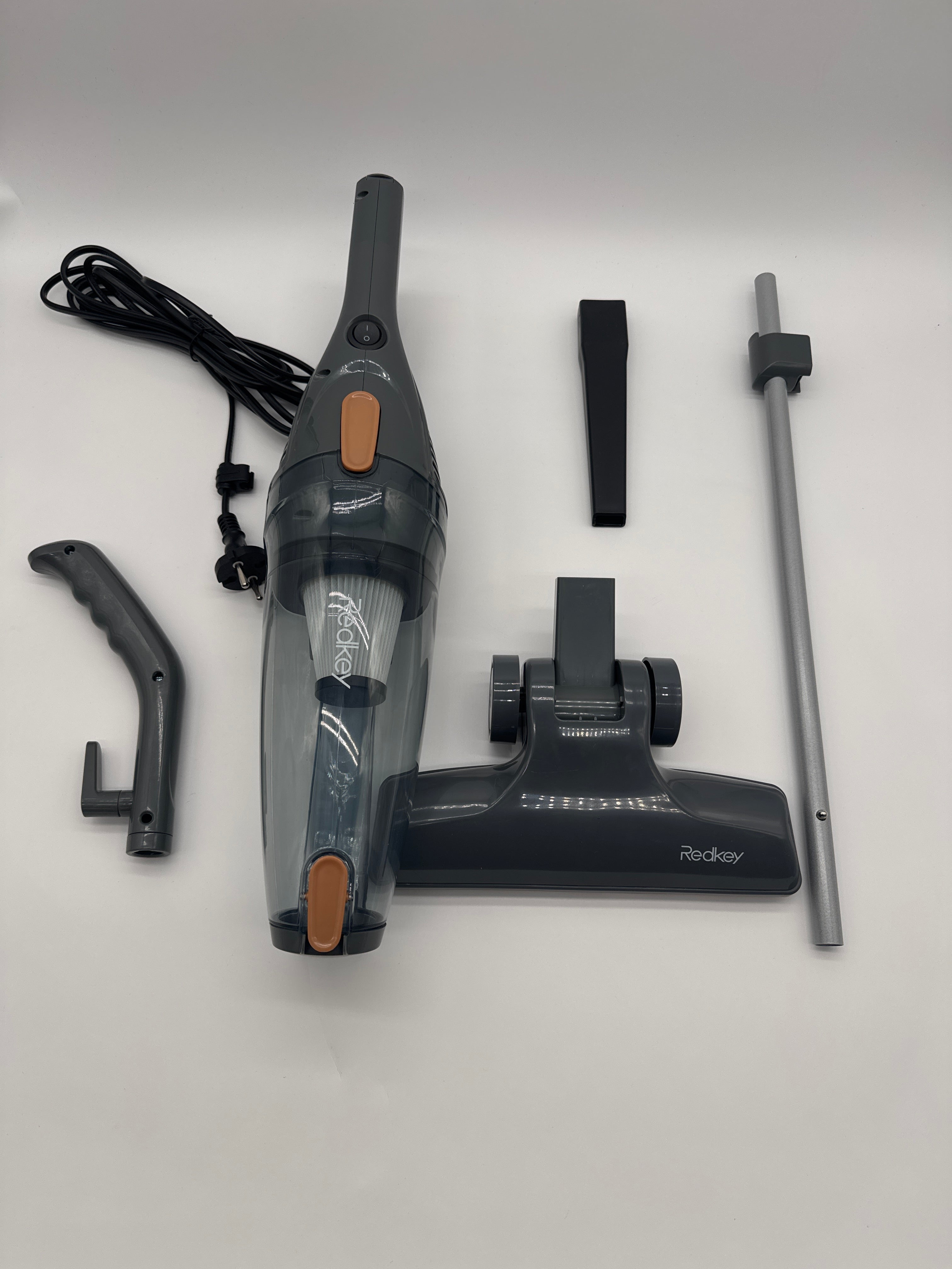 Redkey P5 Stick Vacuums Redkey P5 aspirapolvere a scopa con filo 400W, 14 kPa, 2‑in‑1, 1,2 L, nero