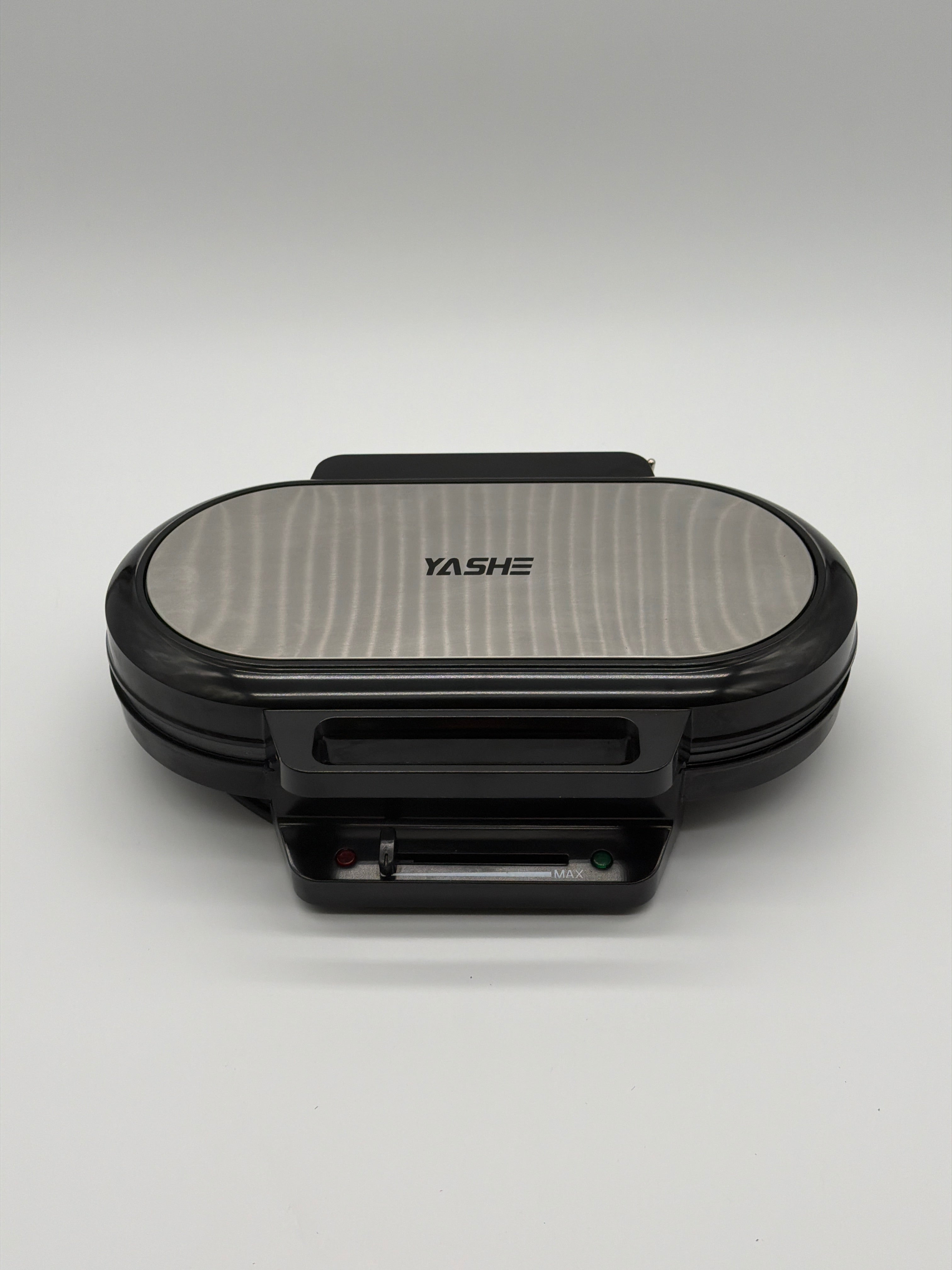 YASHE SW-2122M Elettrodomestico YASHE SW-2122M piastra per waffle doppia a cuore 1200W argento/nero