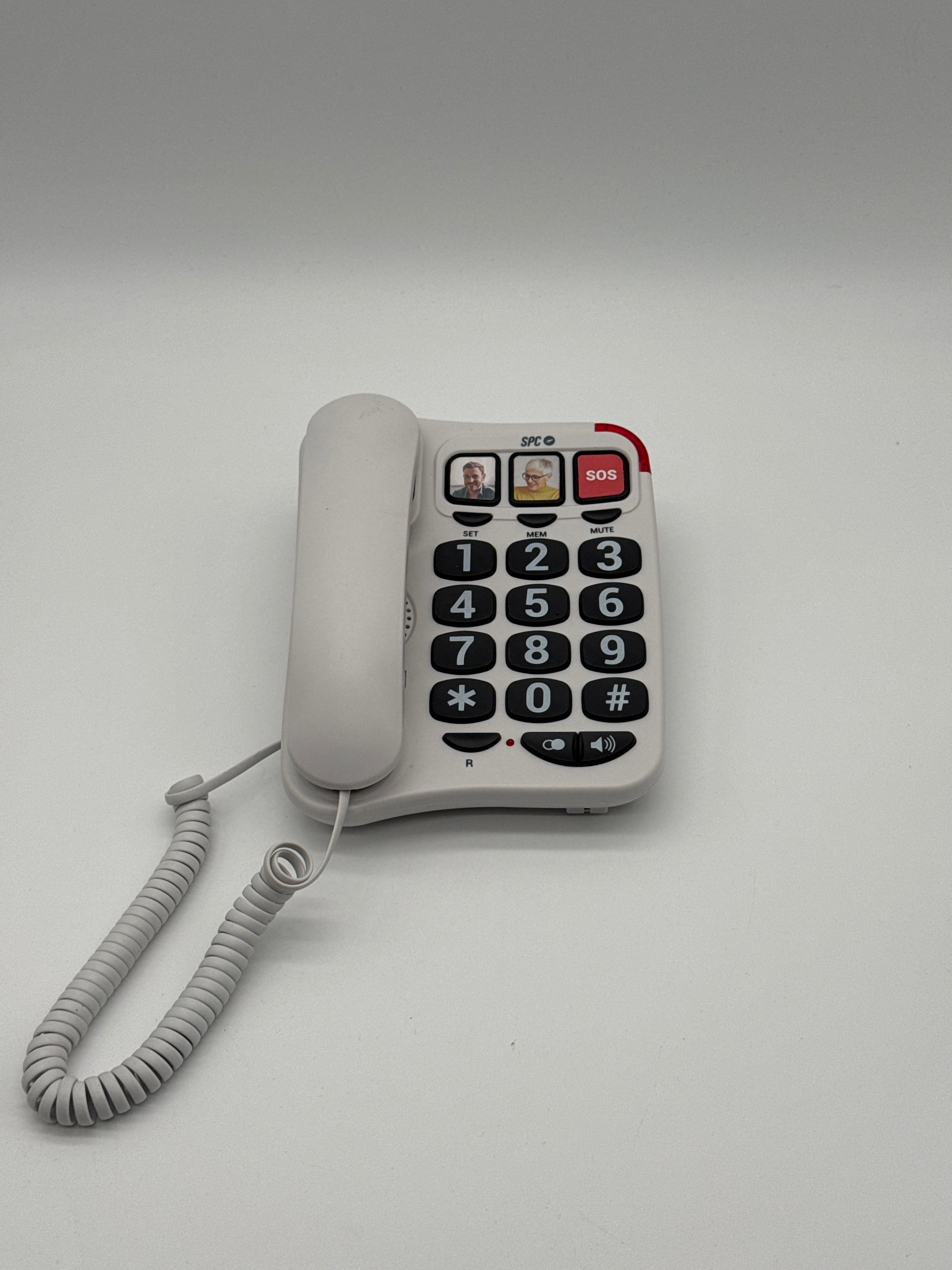 SPC Comfort Numbers 2 Hair Dryers SPC Comfort Numbers 2 - Telefono fisso con filo per anziani, tasti grandi