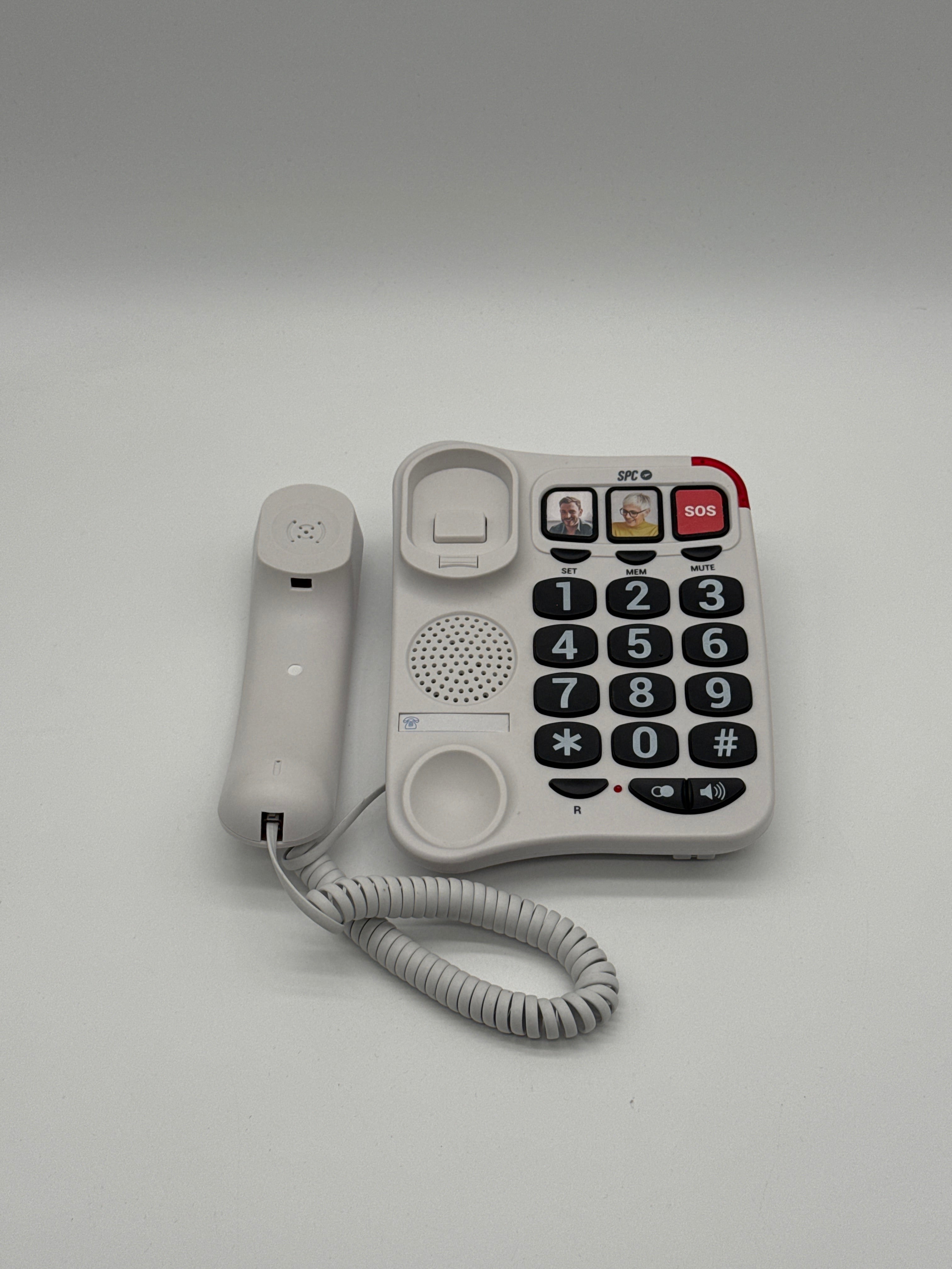 SPC Comfort Numbers 2 Hair Dryers SPC Comfort Numbers 2 - Telefono fisso con filo per anziani, tasti grandi