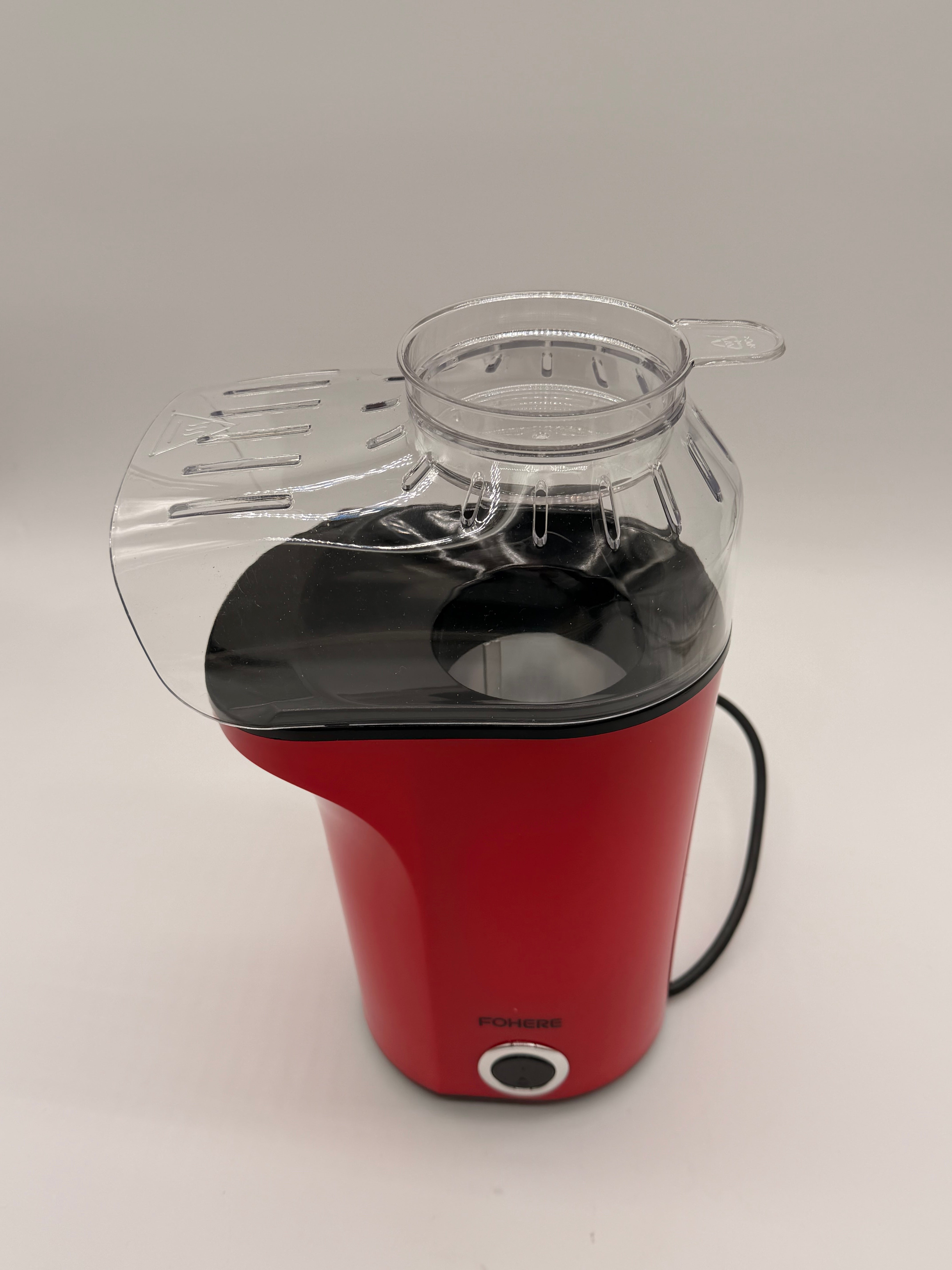 Sconosciuta 1400W 120g/4L Popcorn Oil Macchina per popcorn ad aria calda 1400W, capacità 120 g (≈4 L)