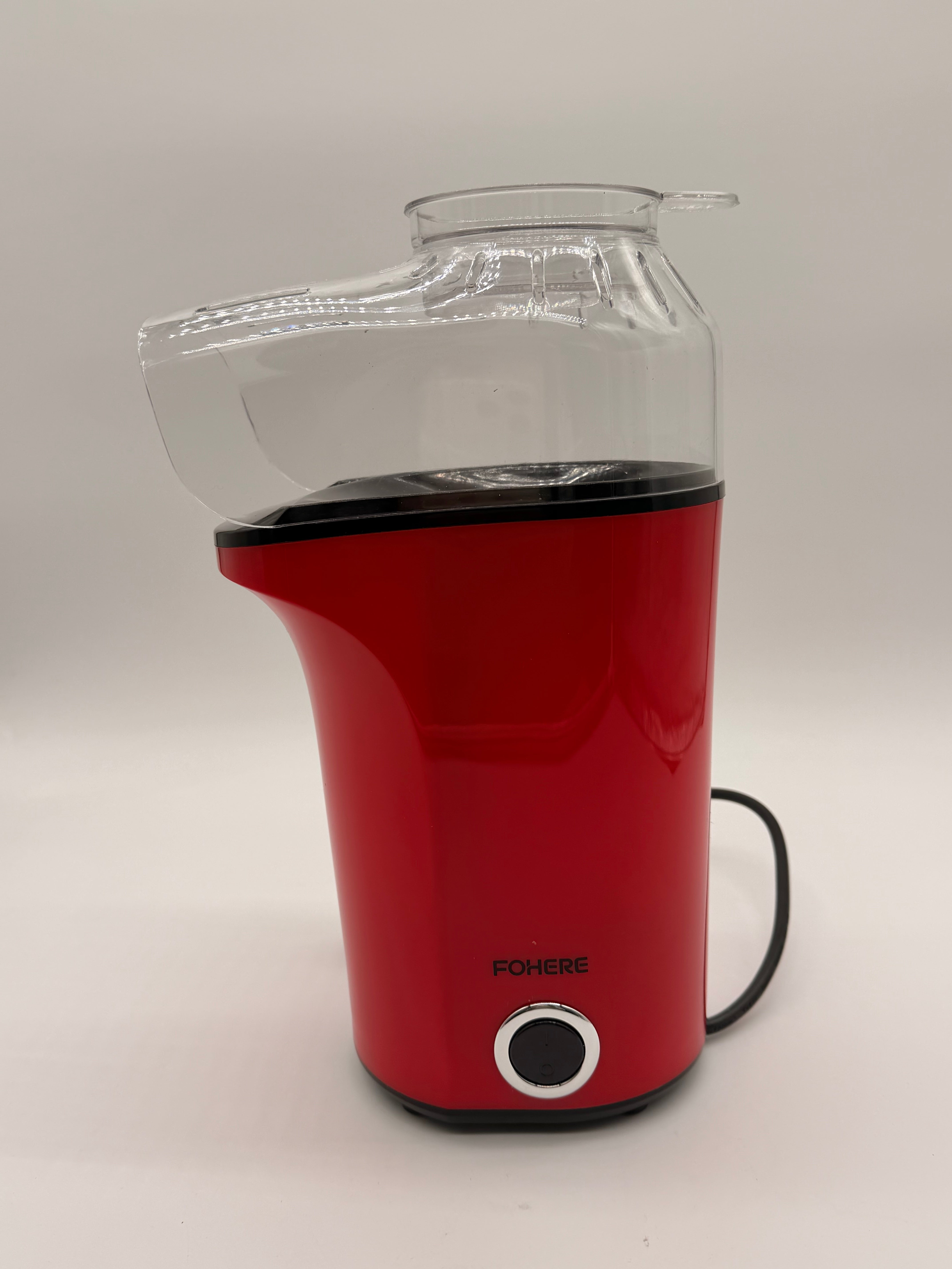 Sconosciuta 1400W 120g/4L Popcorn Oil Macchina per popcorn ad aria calda 1400W, capacità 120 g (≈4 L)