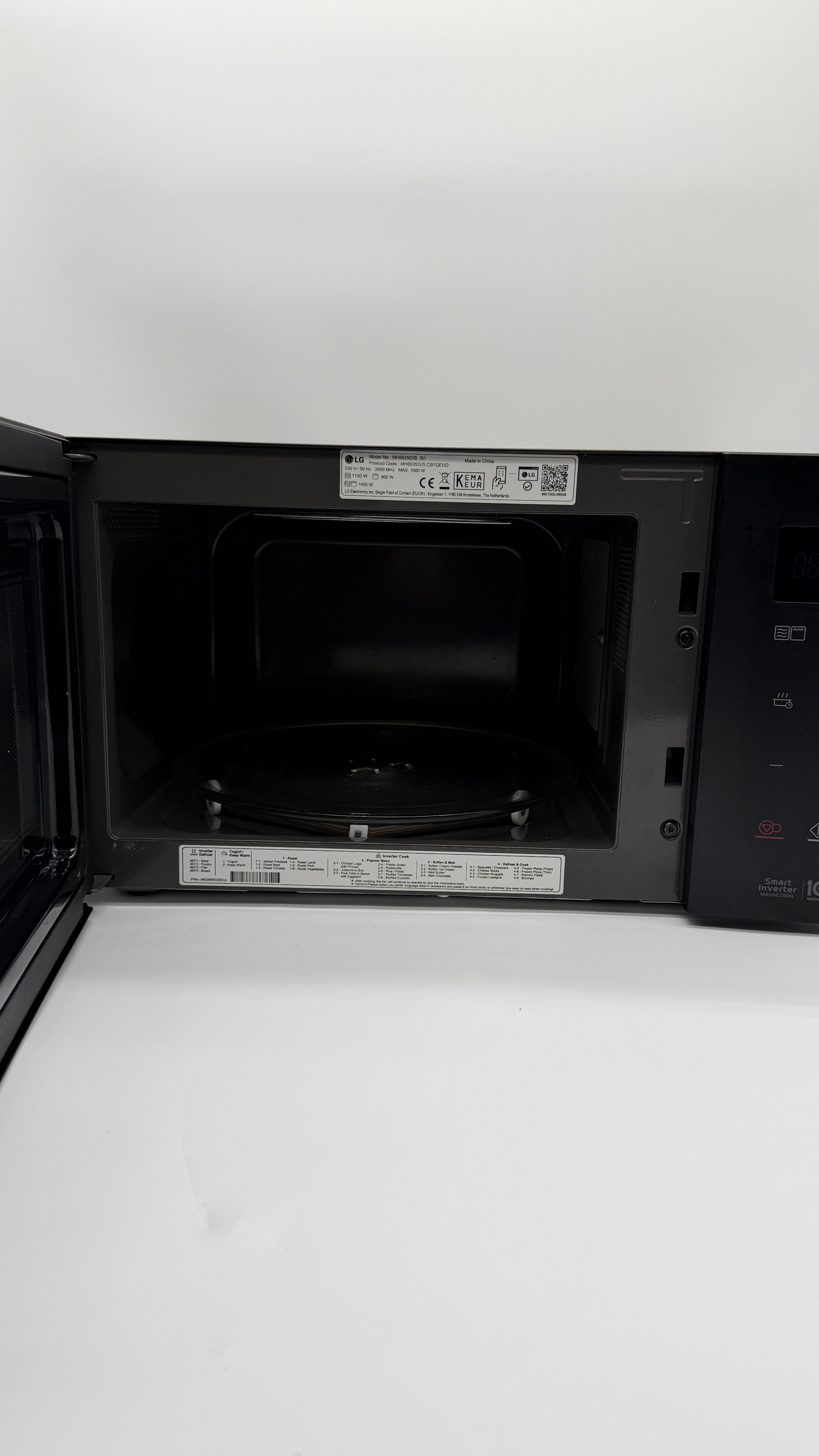 LG Oven & Grill Cleaners LG MH6535GIS Microonde con Grill 25 L, 1000 W, display digitale (nero)