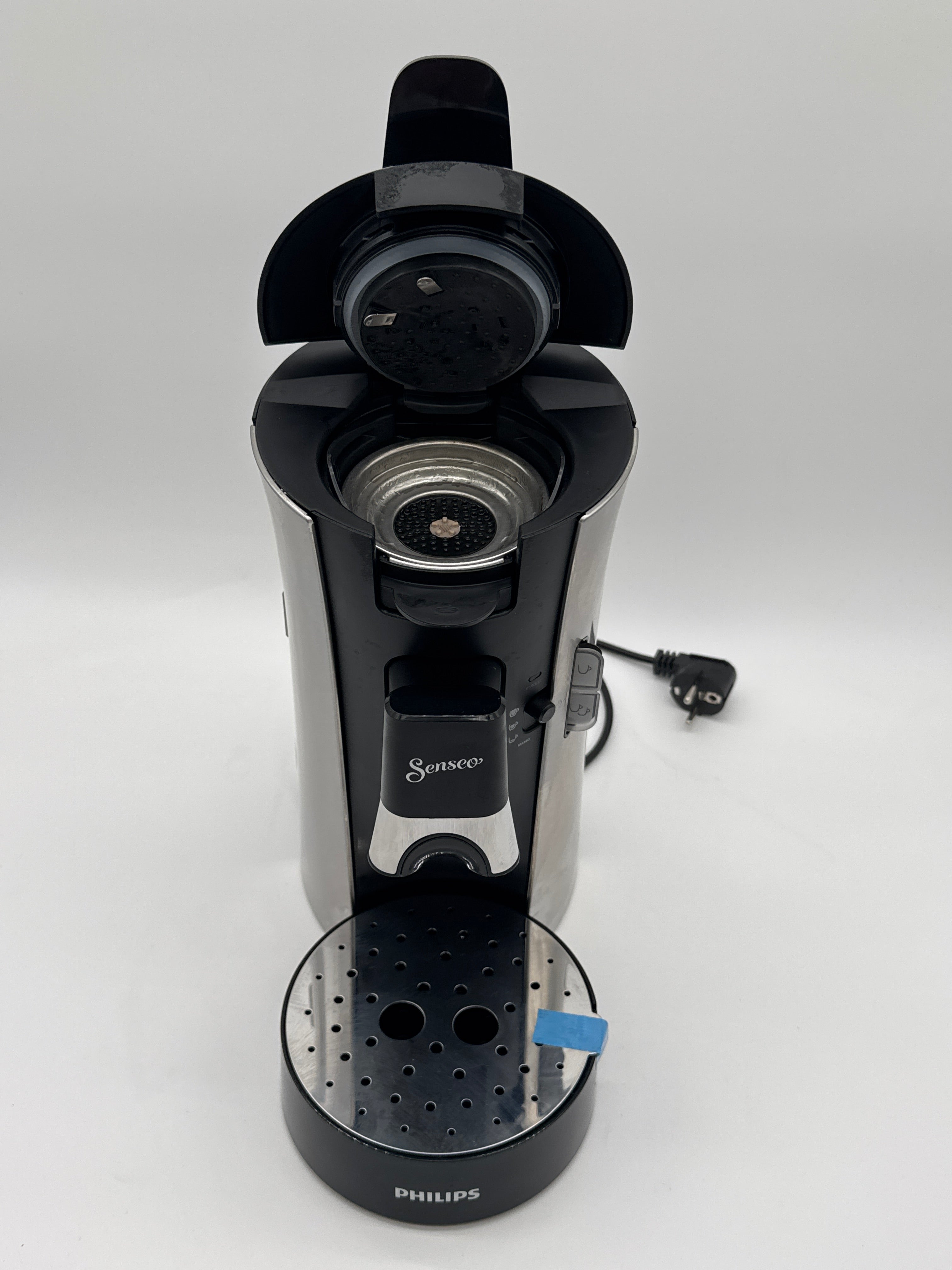 Philips Steamer verticale Philips Senseo Select macchina per caffè a cialde con selezione intensità e funzione memo (CSA250/1