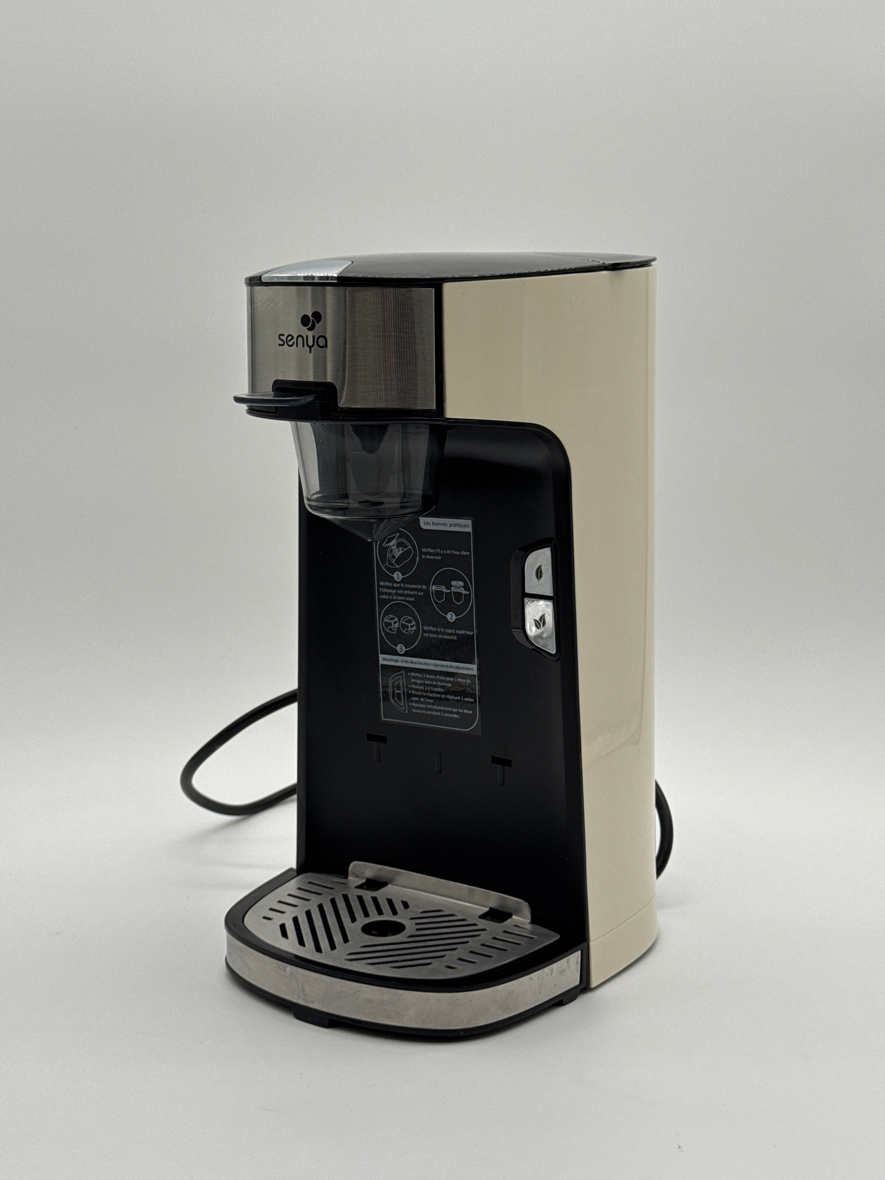 Senya SYBF-CM013-C Elettrodomestico Senya SYBF-CM013-C Macchina per tè 1400, acciaio inox, colore crema