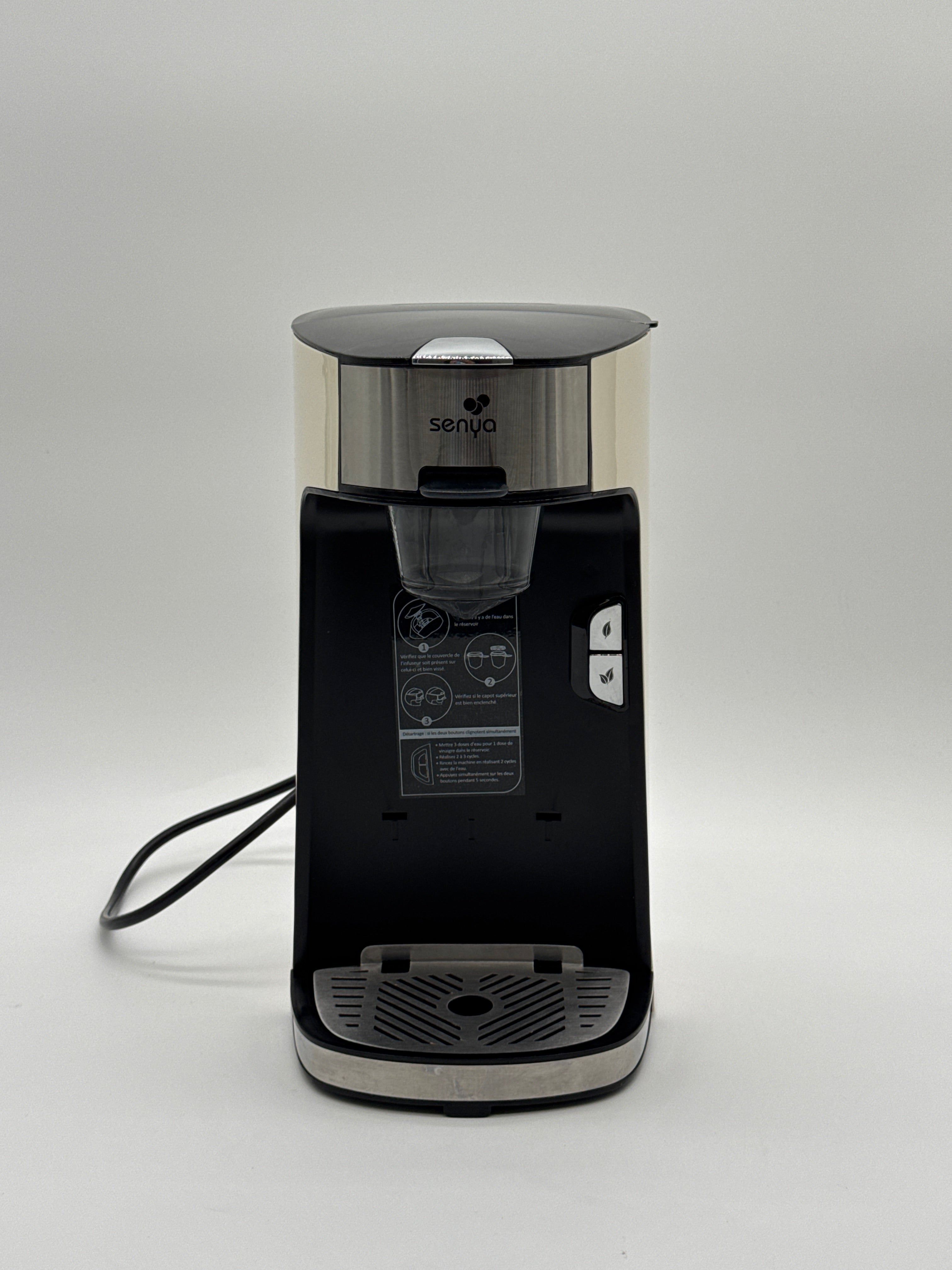 Senya SYBF-CM013-C Elettrodomestico Senya SYBF-CM013-C Macchina per tè 1400, acciaio inox, colore crema