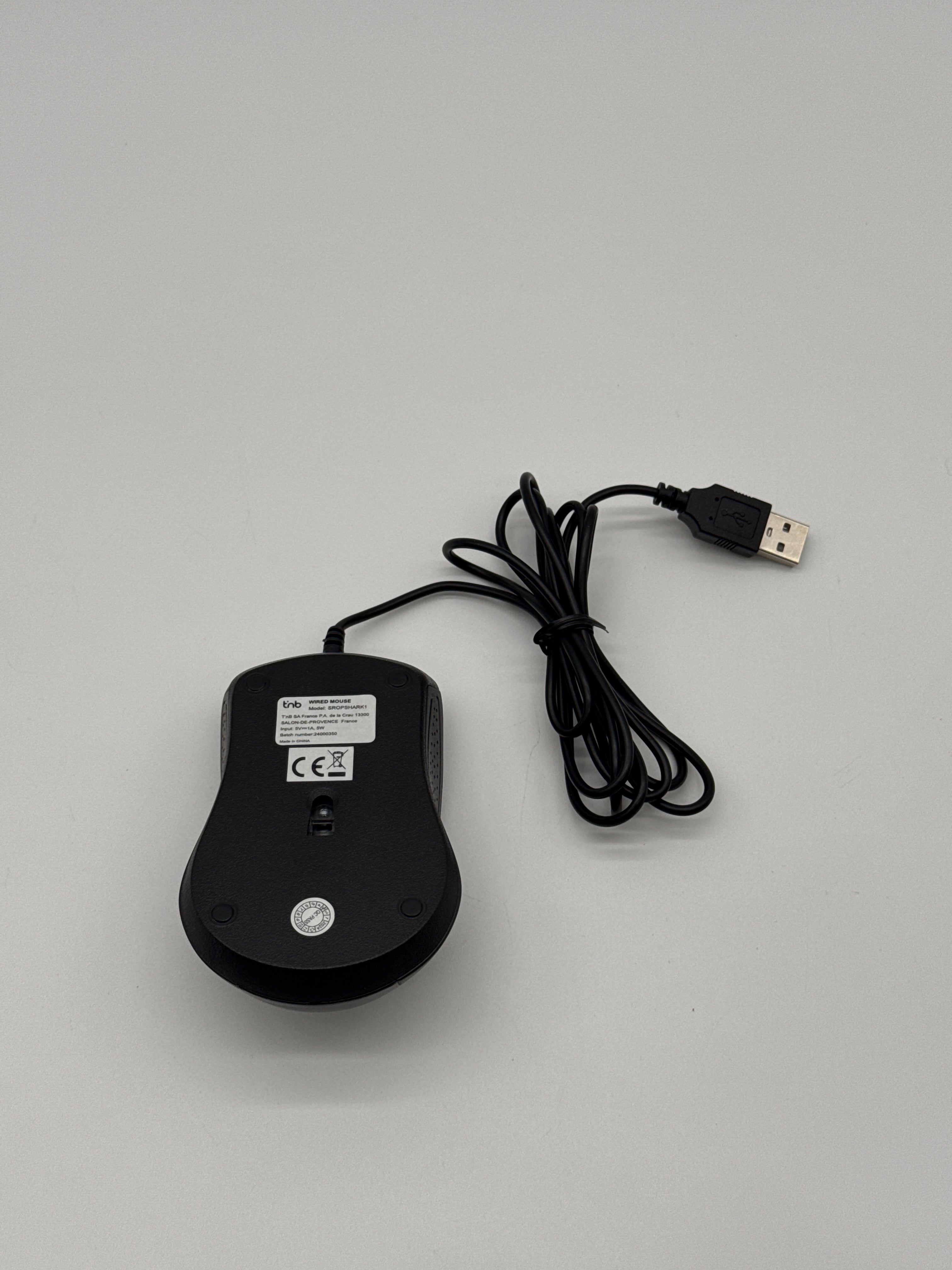 T'nB Shark Mouse T'nB Souris Shark - Souris Optique Filaire - Noir