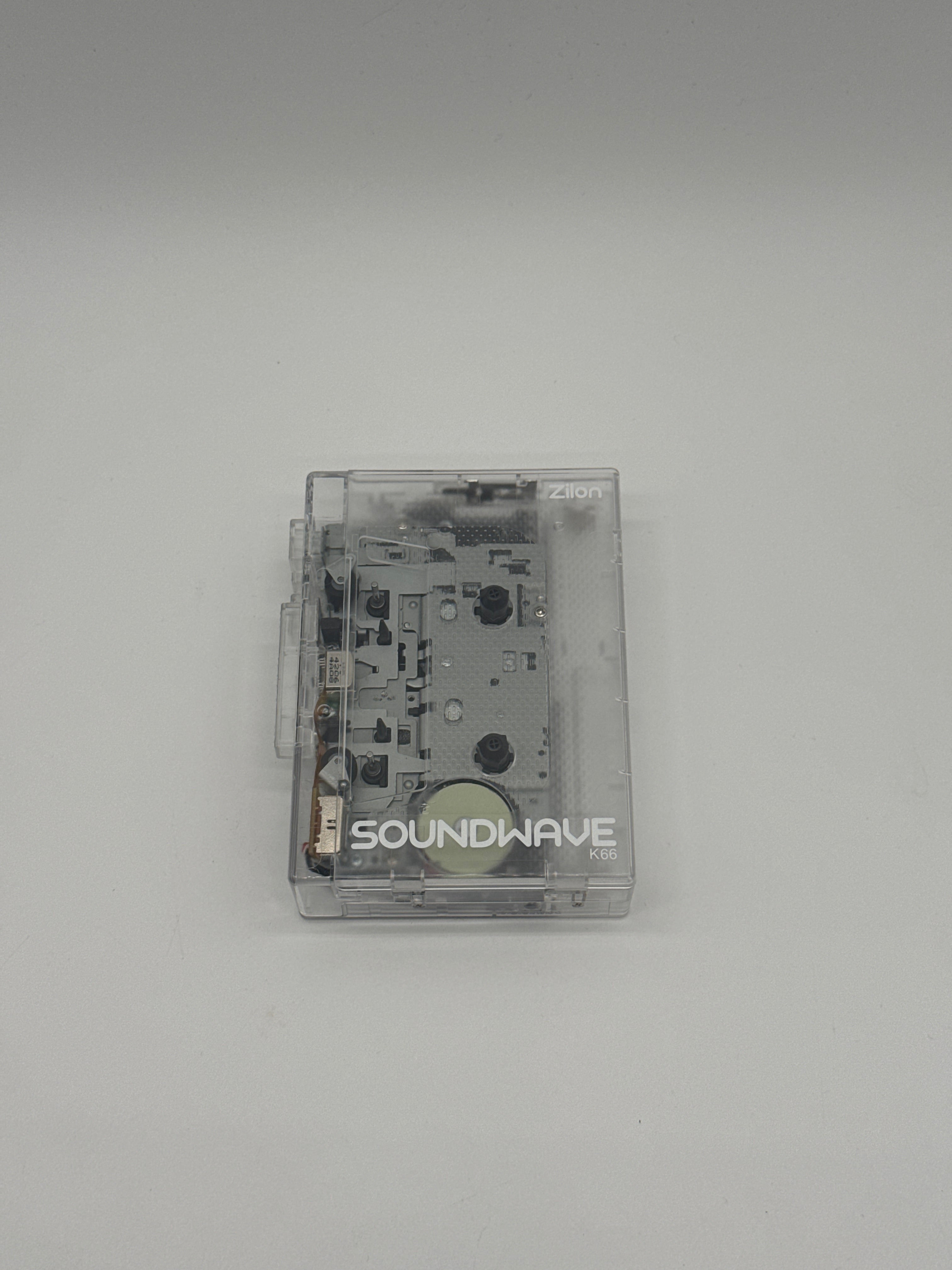 Generico Vintage Bluetooth FM Portable Cassette Players Lettore cassette portatile trasparente con Bluetooth e radio FM