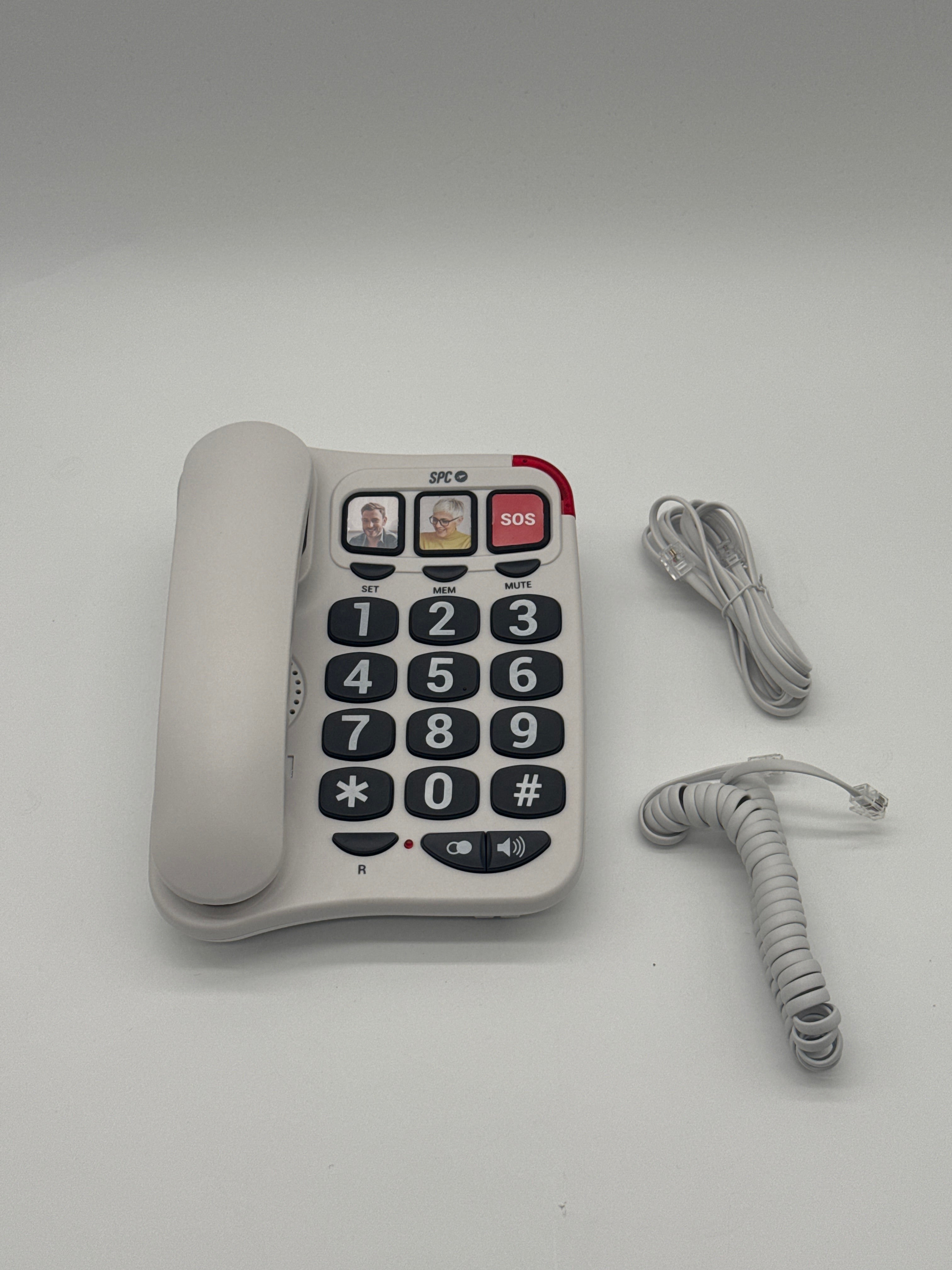 SPC Comfort Numbers 2 Hair Dryers SPC Comfort Numbers 2 - Telefono fisso con tasti grandi, bianco