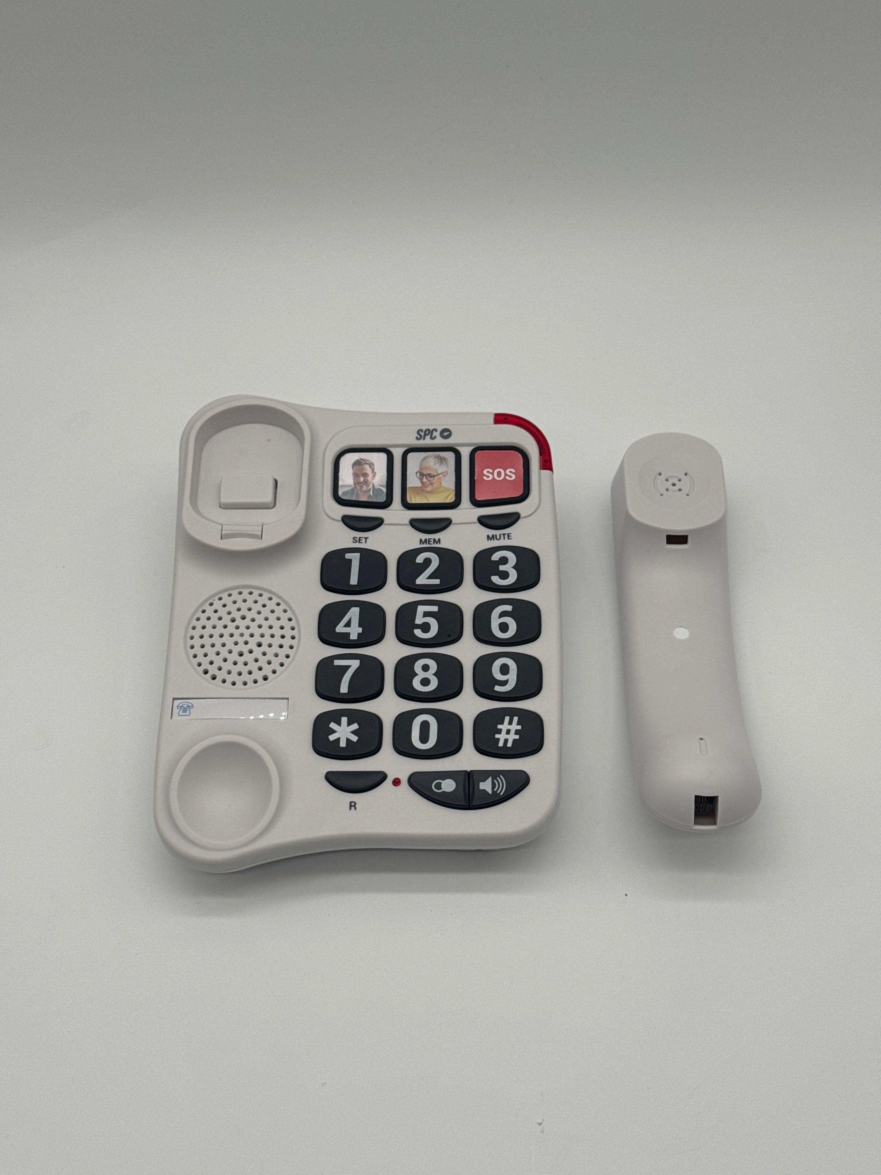 SPC Comfort Numbers 2 Hair Dryers SPC Comfort Numbers 2 - Telefono fisso con tasti grandi, bianco