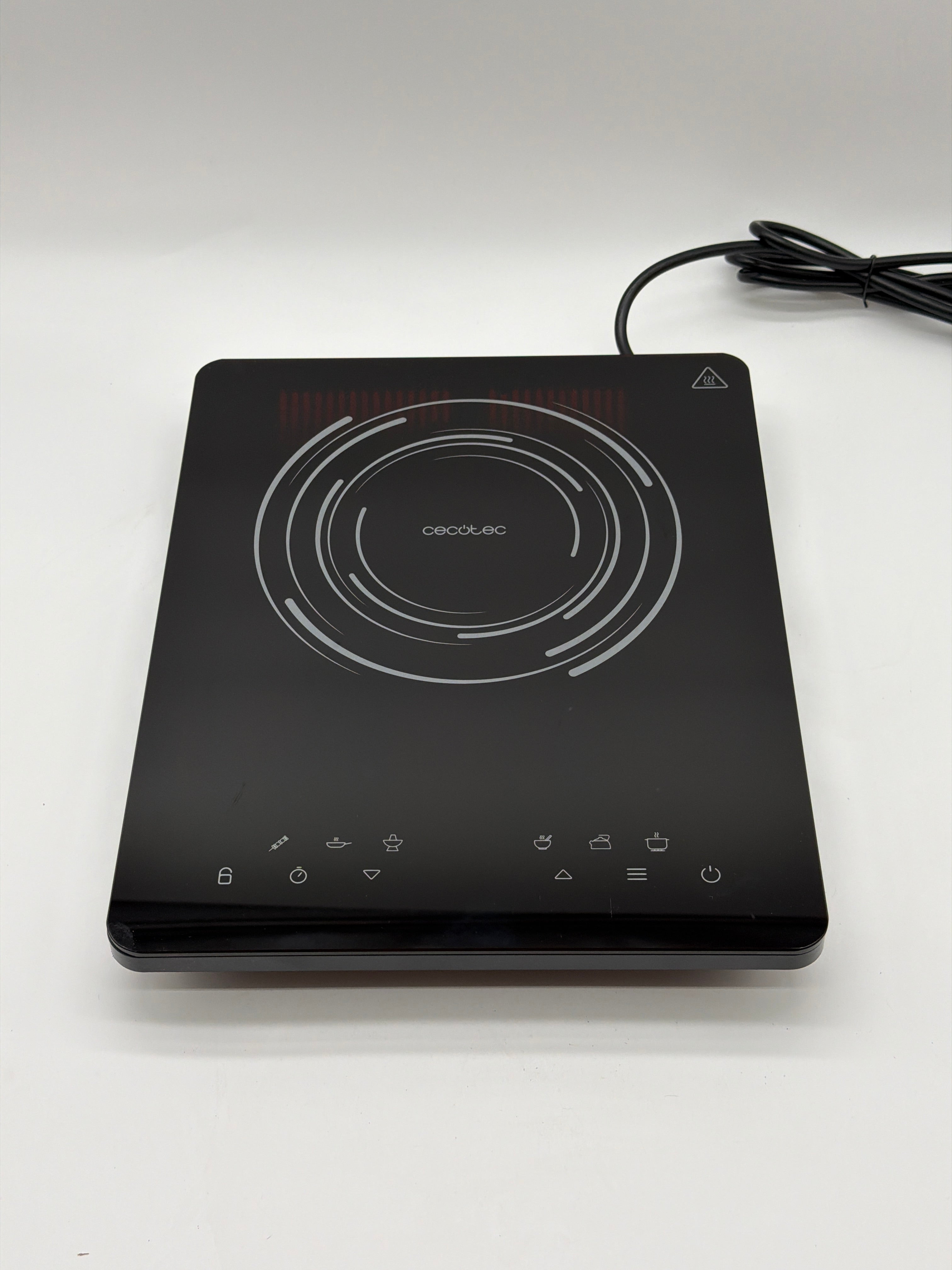 Cecotec Full Crystal Onyx Automation Control Modules Cecotec Full Crystal Onyx - Piastra a induzione portatile 2000 W