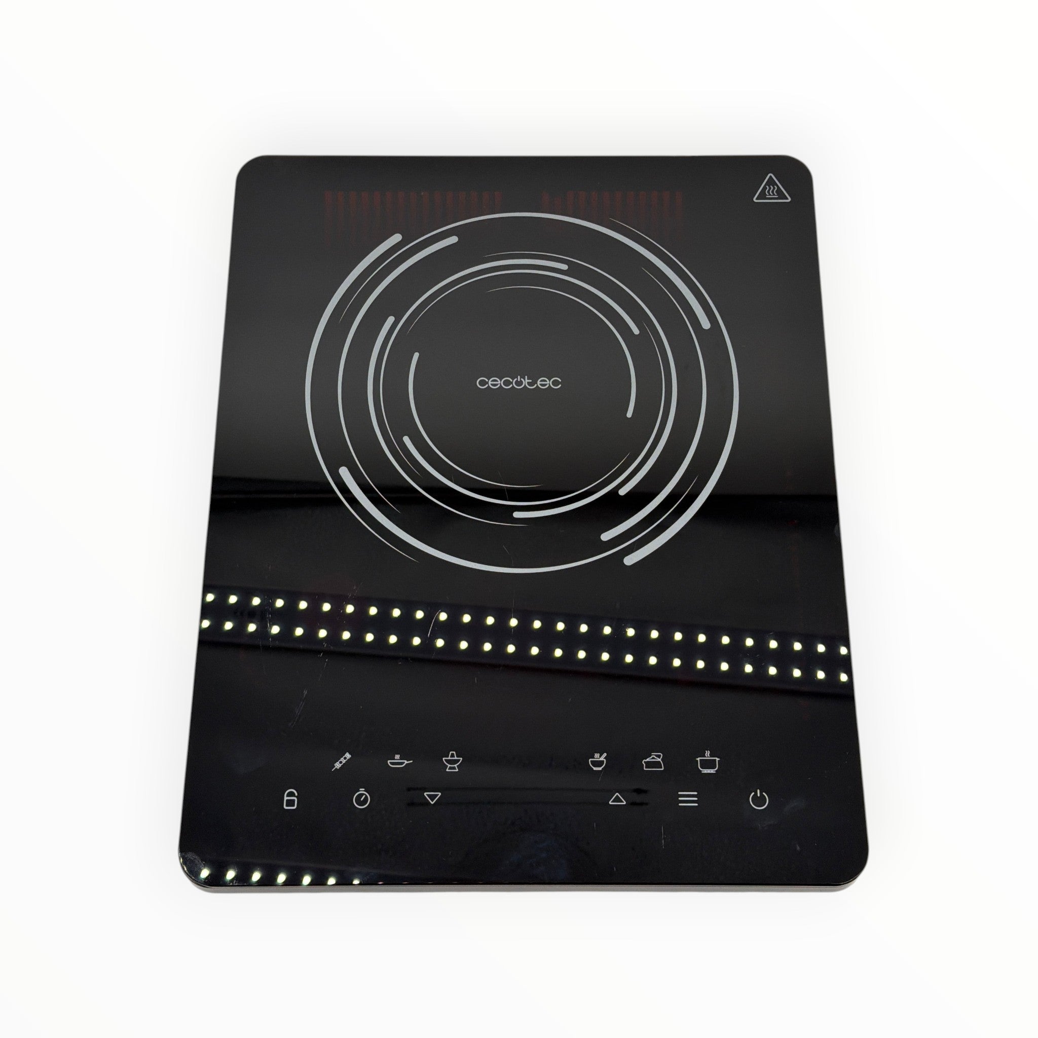 Cecotec Full Crystal Onyx Automation Control Modules Cecotec Full Crystal Onyx - Piastra a induzione portatile 2000 W