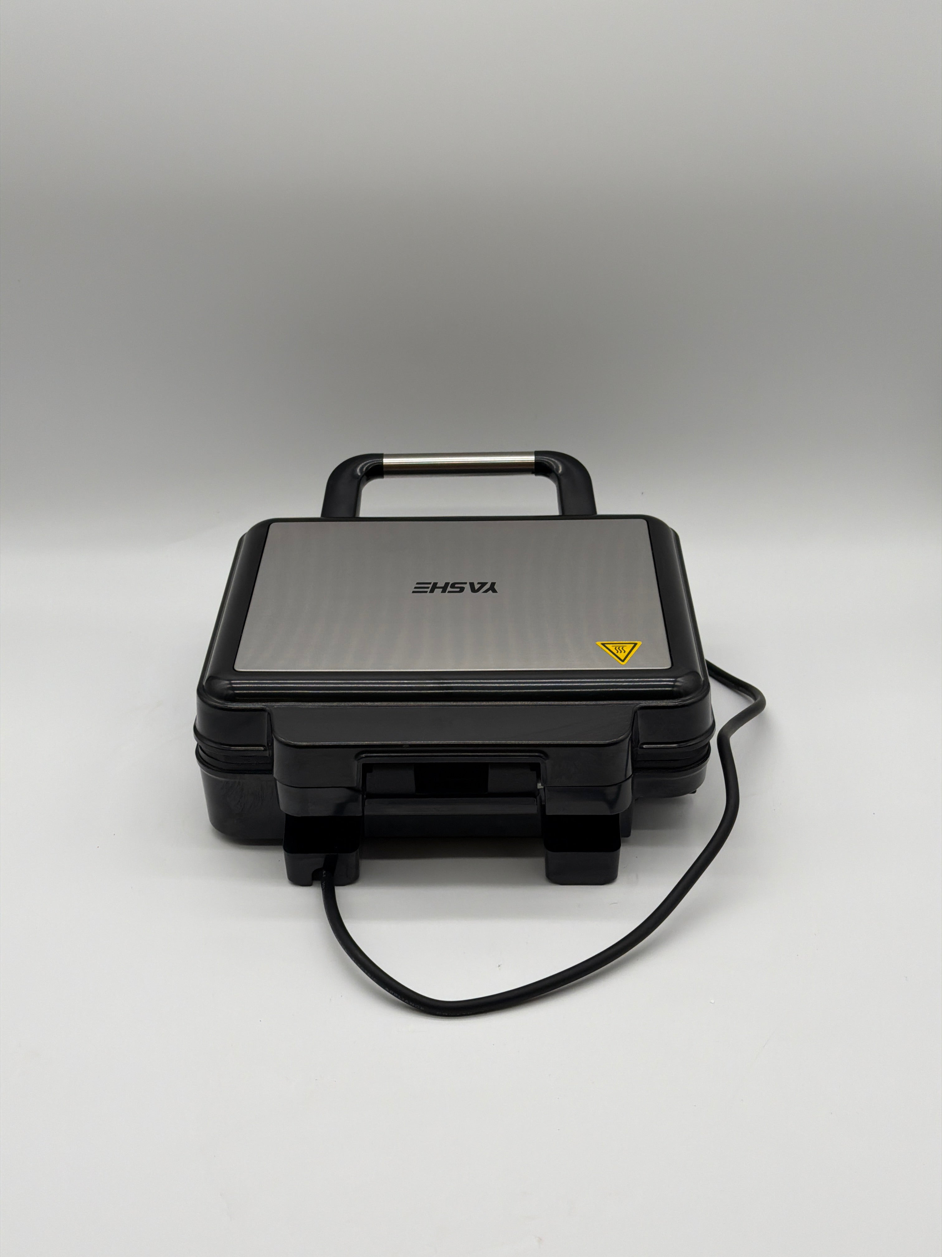 YASHE Tostapane Piastra 4 Fette 1800W Nero Elettrodomestico YASHE Piastra per Panini 4 Fette 1800W, Piastre Antiaderenti Nero