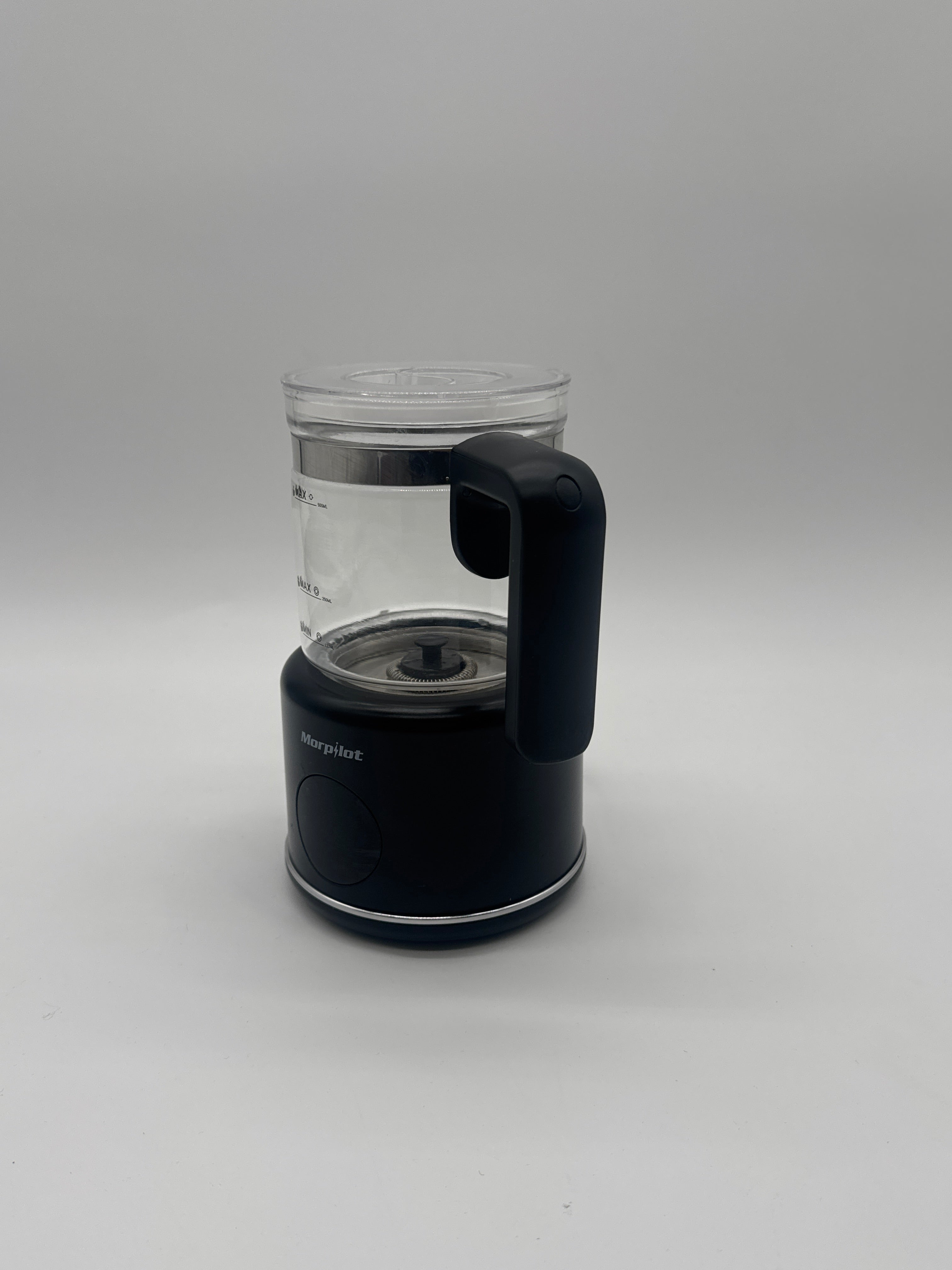 Morpilot Montalatte Elettrico in Vetro 6 in 1 Milk Morpilot Montalatte Elettrico in Vetro 6-in-1, 250/500 ml, Nero