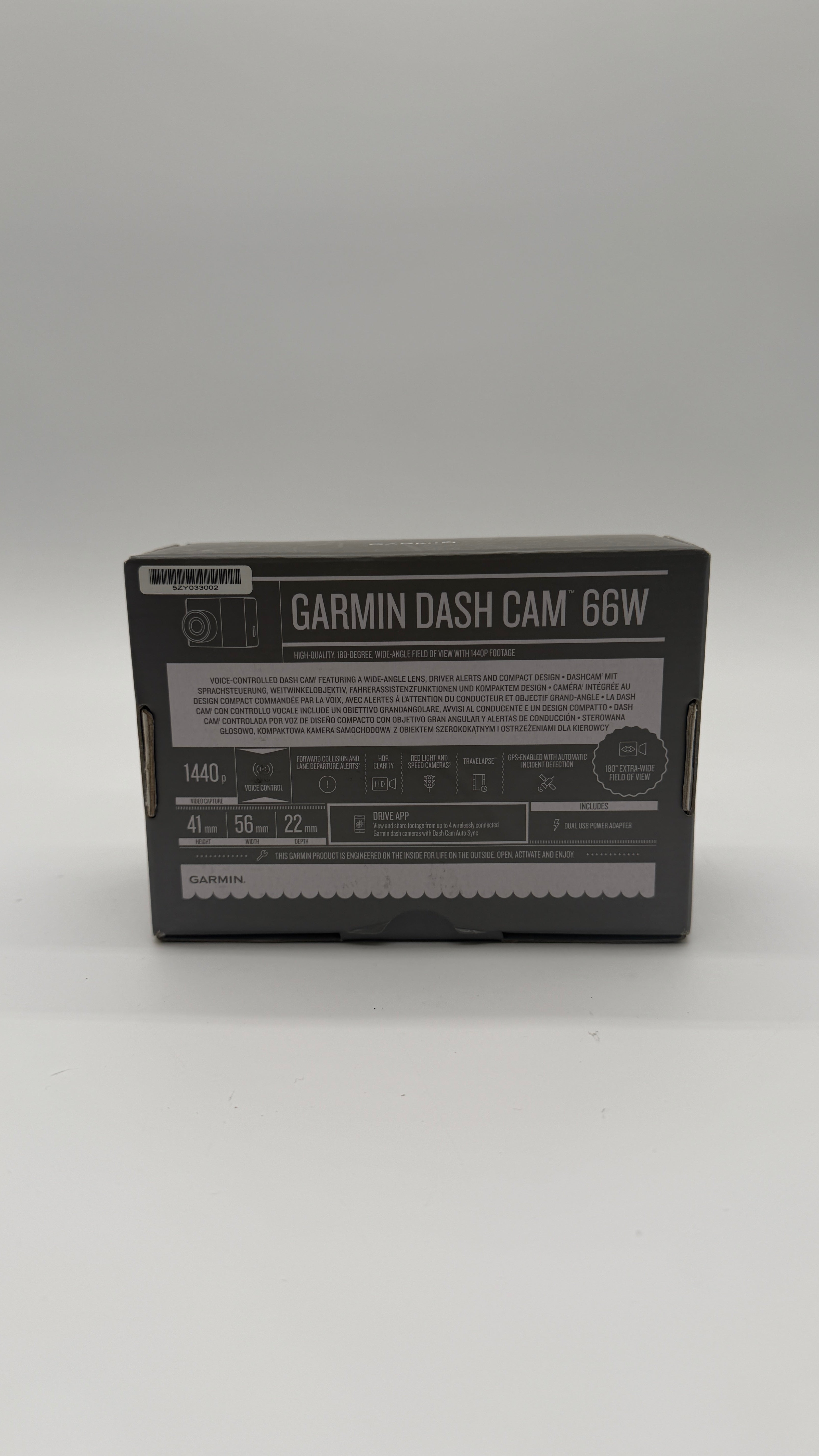 Garmin Dash Cam 66W Dash Video Cameras Garmin Dash Cam 66W — Telecamera per auto 1440p