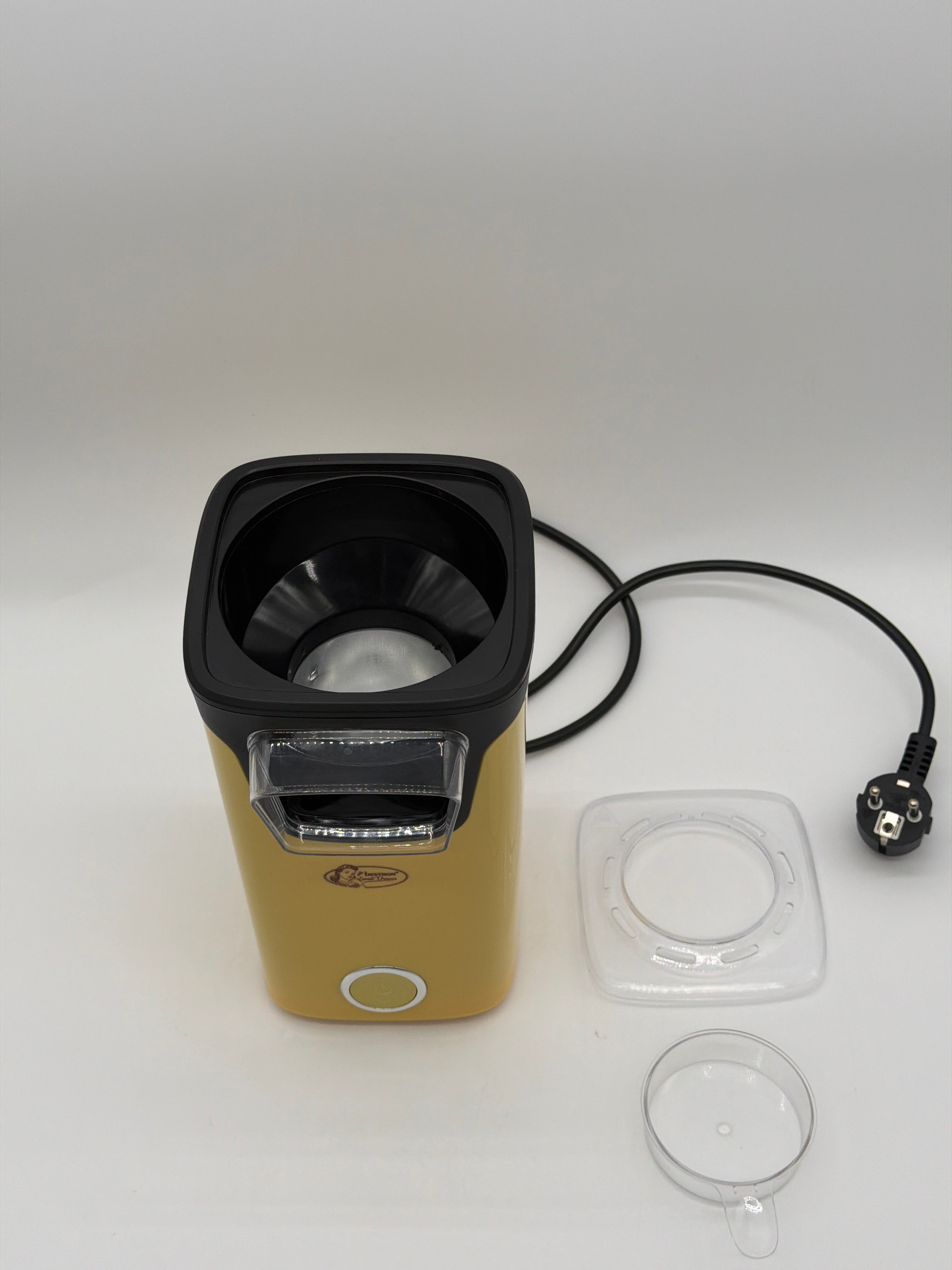 Bestron Sweet Dreams Elettrodomestico Bestron Macchina per Popcorn Sweet Dreams – tecnologia ad aria calda, giallo