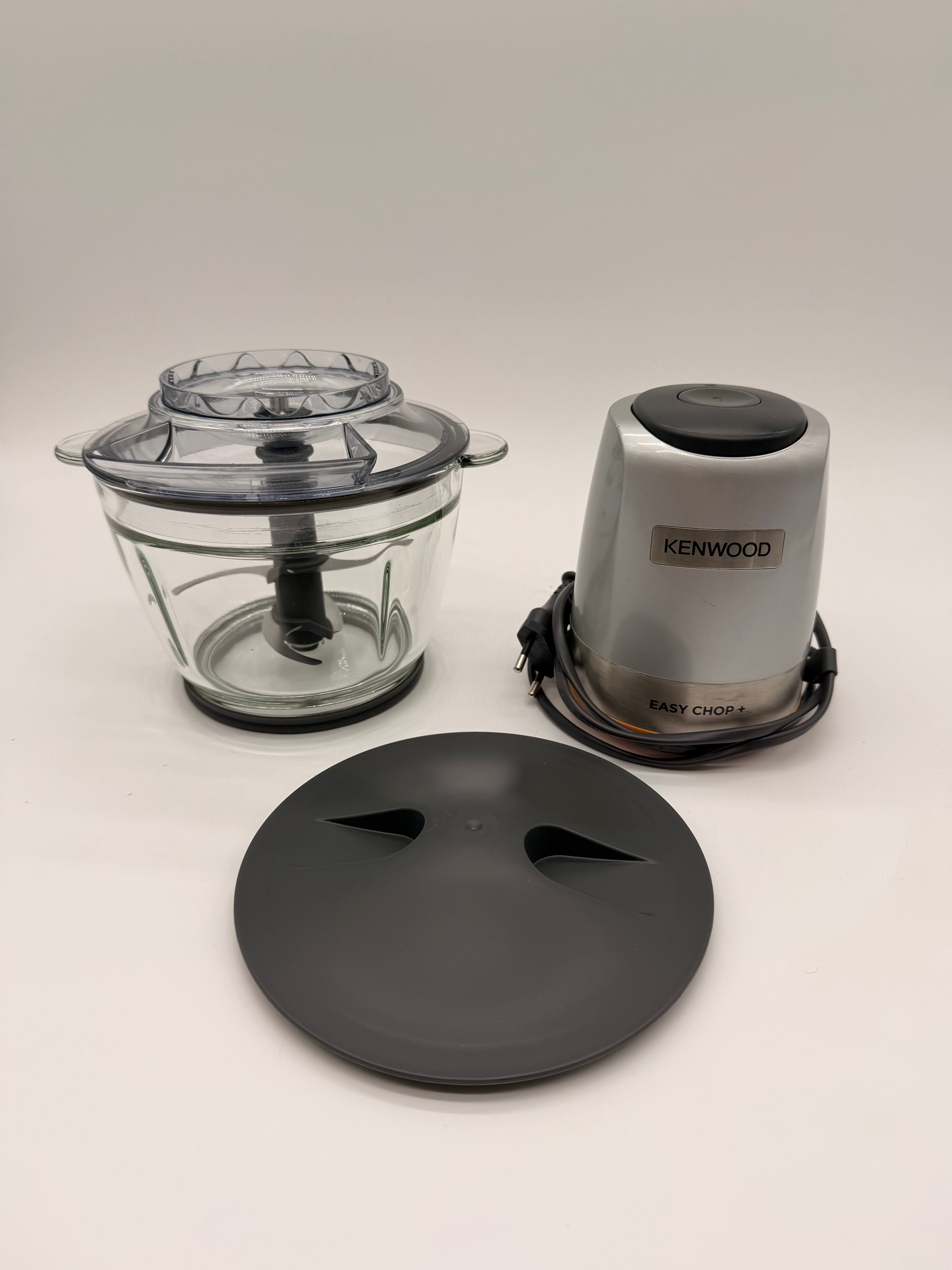 Kenwood CHP62.400SI Ice Bins Kenwood EasyChop+ CHP62.400SI - Tritatutto 500W con ciotola in vetro 600 ml