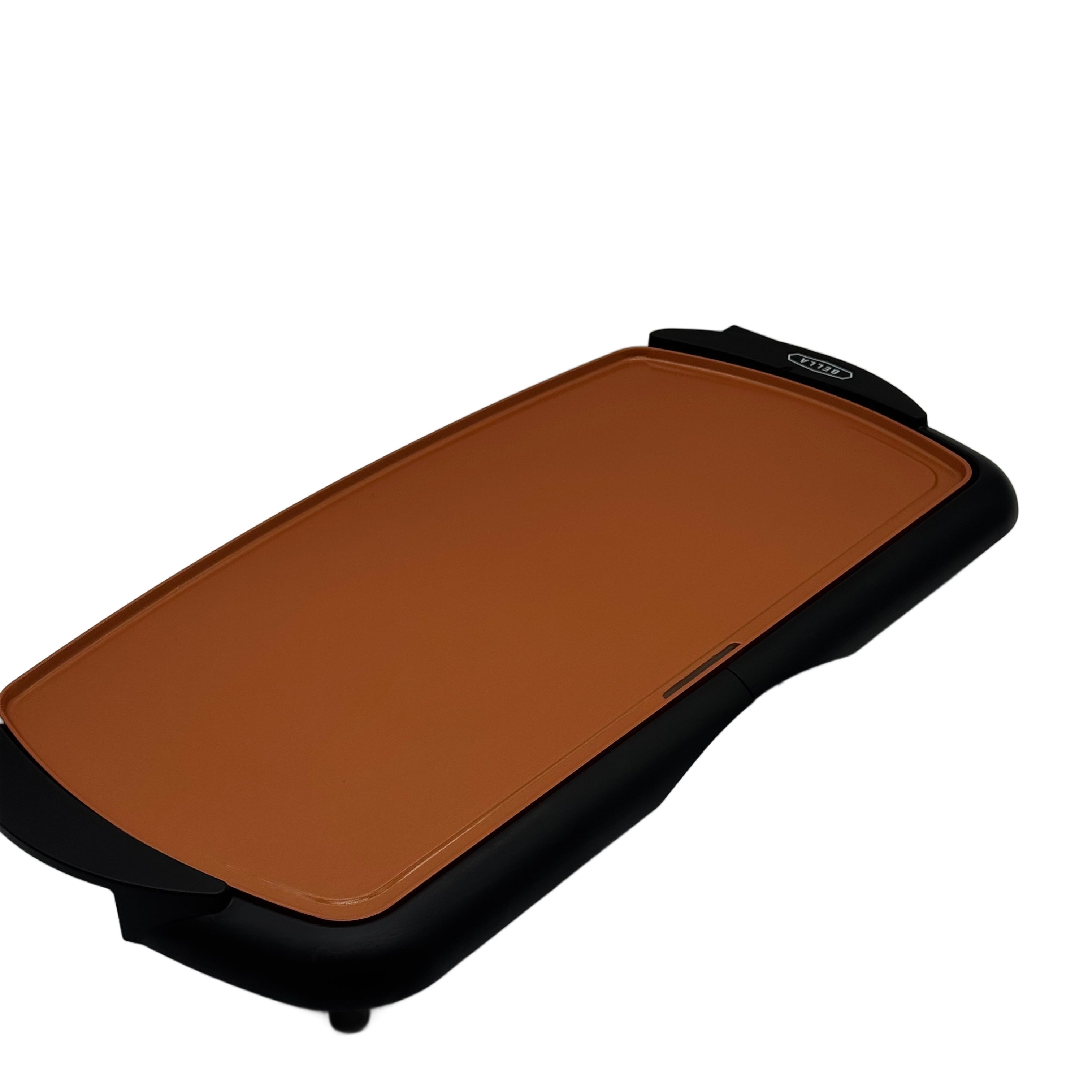 Bella Electric Griddle & Grill Plate 26.7 x 50.8 cm Copper Electric Griddles & Grills Bella piastra elettrica e grill piano 2