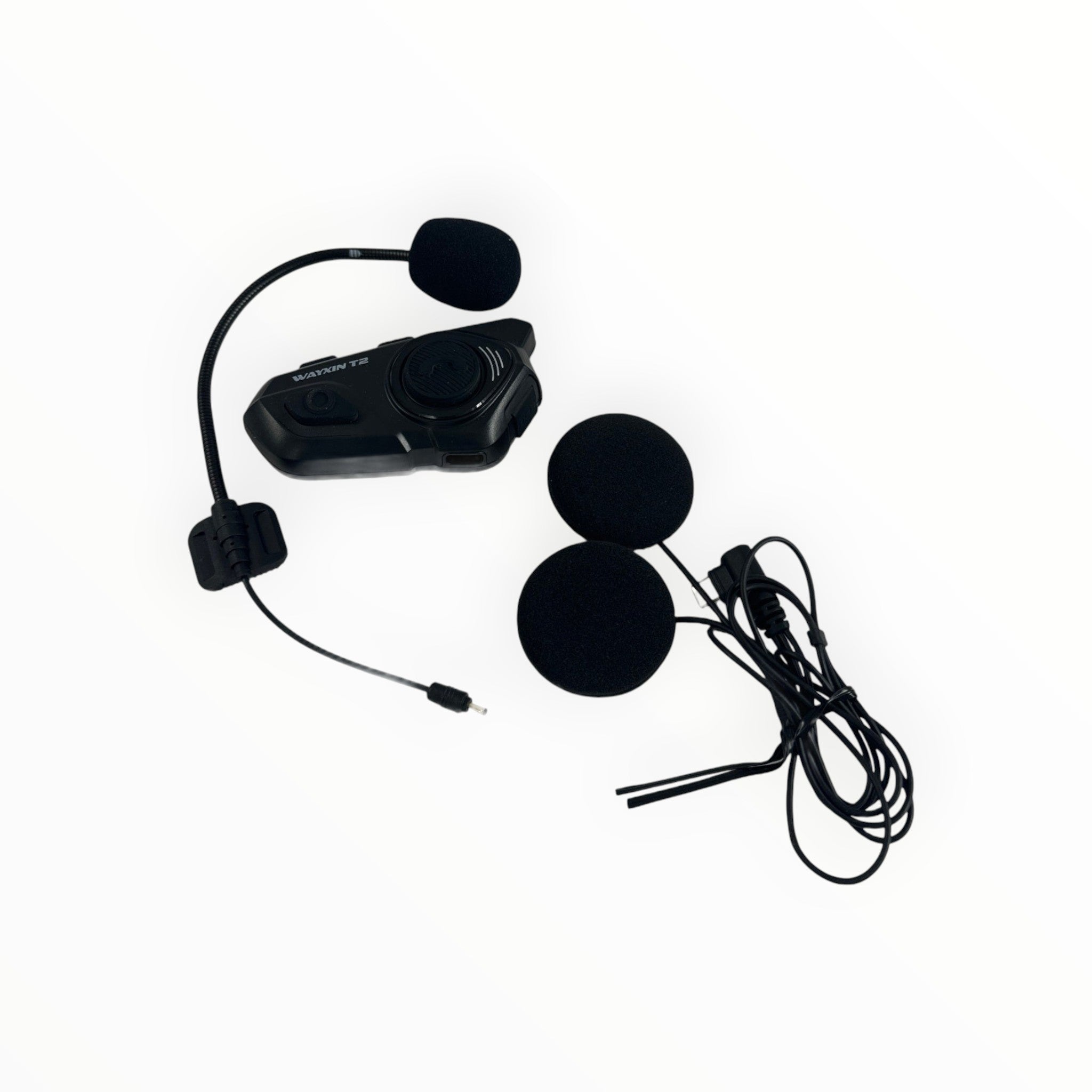 WAYXIN Motorcycle Helmet Intercoms WAYXIN T2 Interfono per casco Bluetooth 5.1, portata 300 m, IPX7