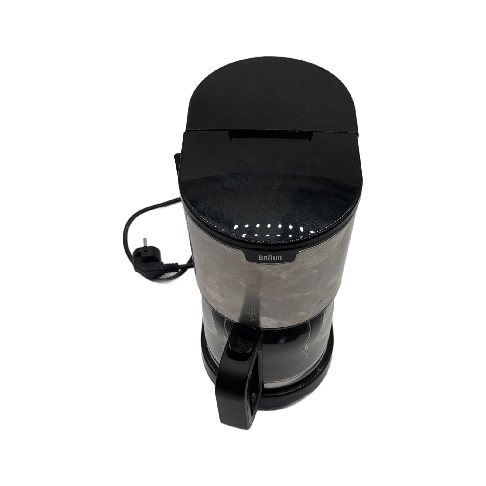 Braun KF 1500 BK Glass-Front Kitchen Cabinets Braun PurShine KF 1500 BK - Macchina da caffè a filtro con caraffa in vetro