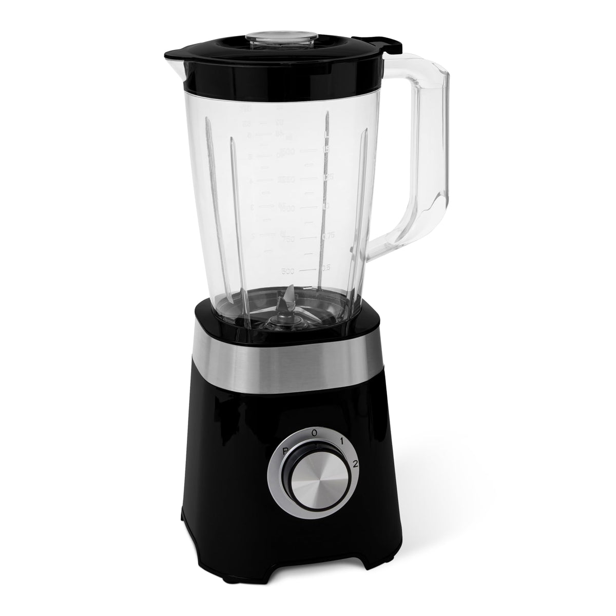 Amazon Basics BL9015BC-CB-BS Frullatore Amazon Basics Frullatore da cucina 600 W, recipiente 1,5 L, Nero