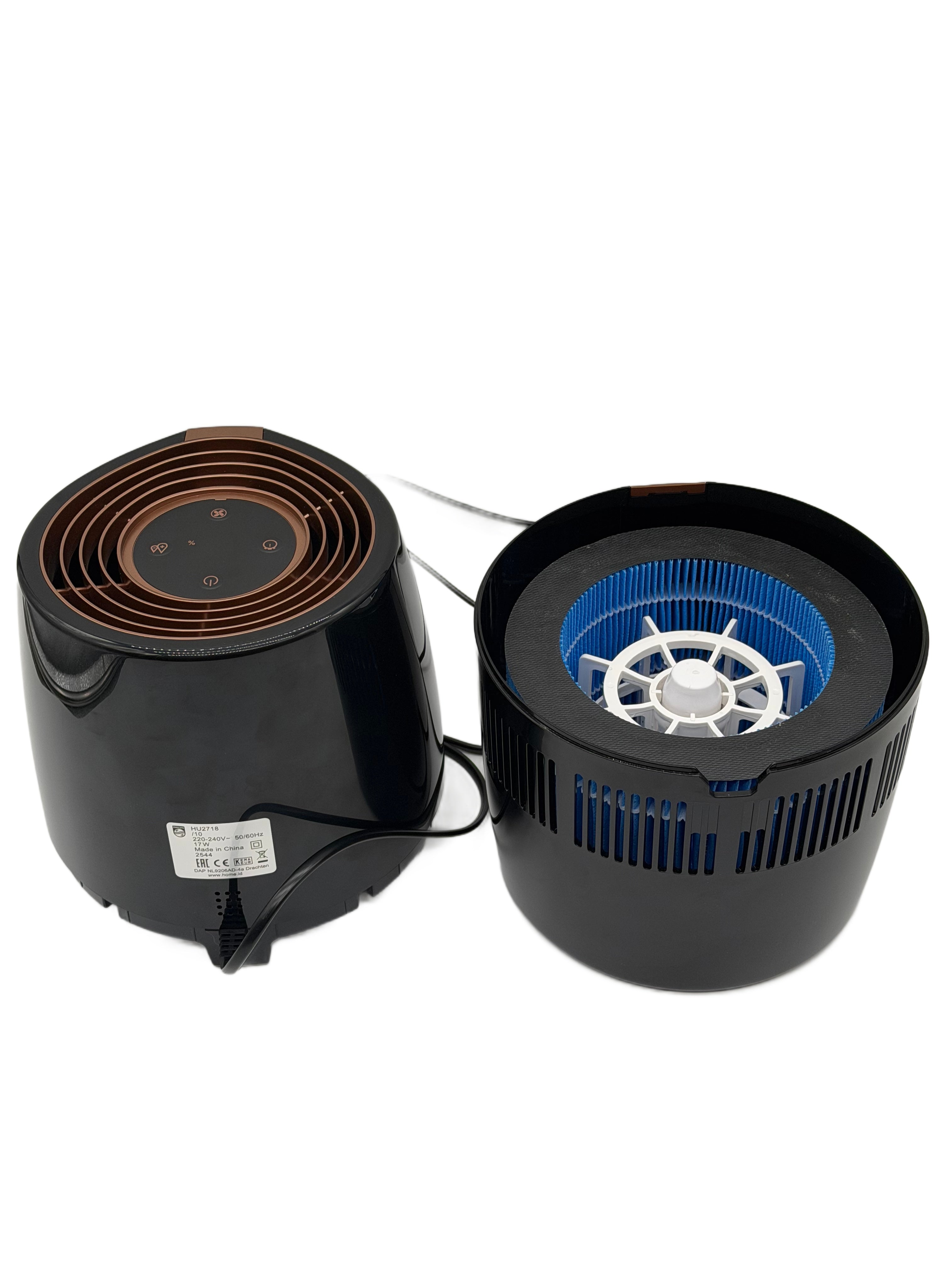 Philips HU2718/10 IT & Technology Philips HU2718/10 Umidificatore Serie 2000 NanoCloud, 2 L, 200 ml/h, Nero