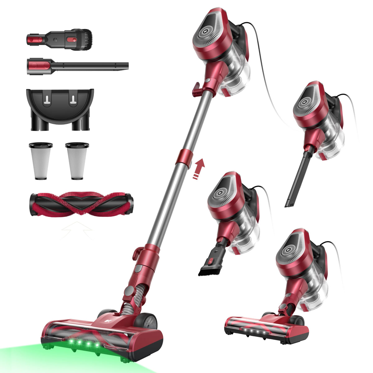 Vexilar C8 Aspirapolvere stick / cordless Vexilar C8 Scopa elettrica con filo 600W, aspirazione fino a 70 kPa