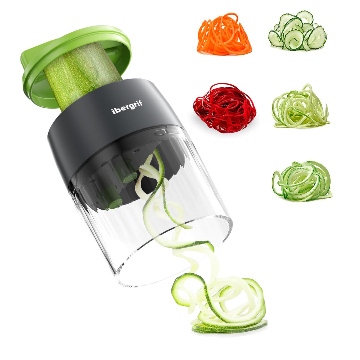 Ibergrif M522 Spiralizzatore standalone Ibergrif M522 Spiralizzatore di Verdure Affettaverdure 4 in 1