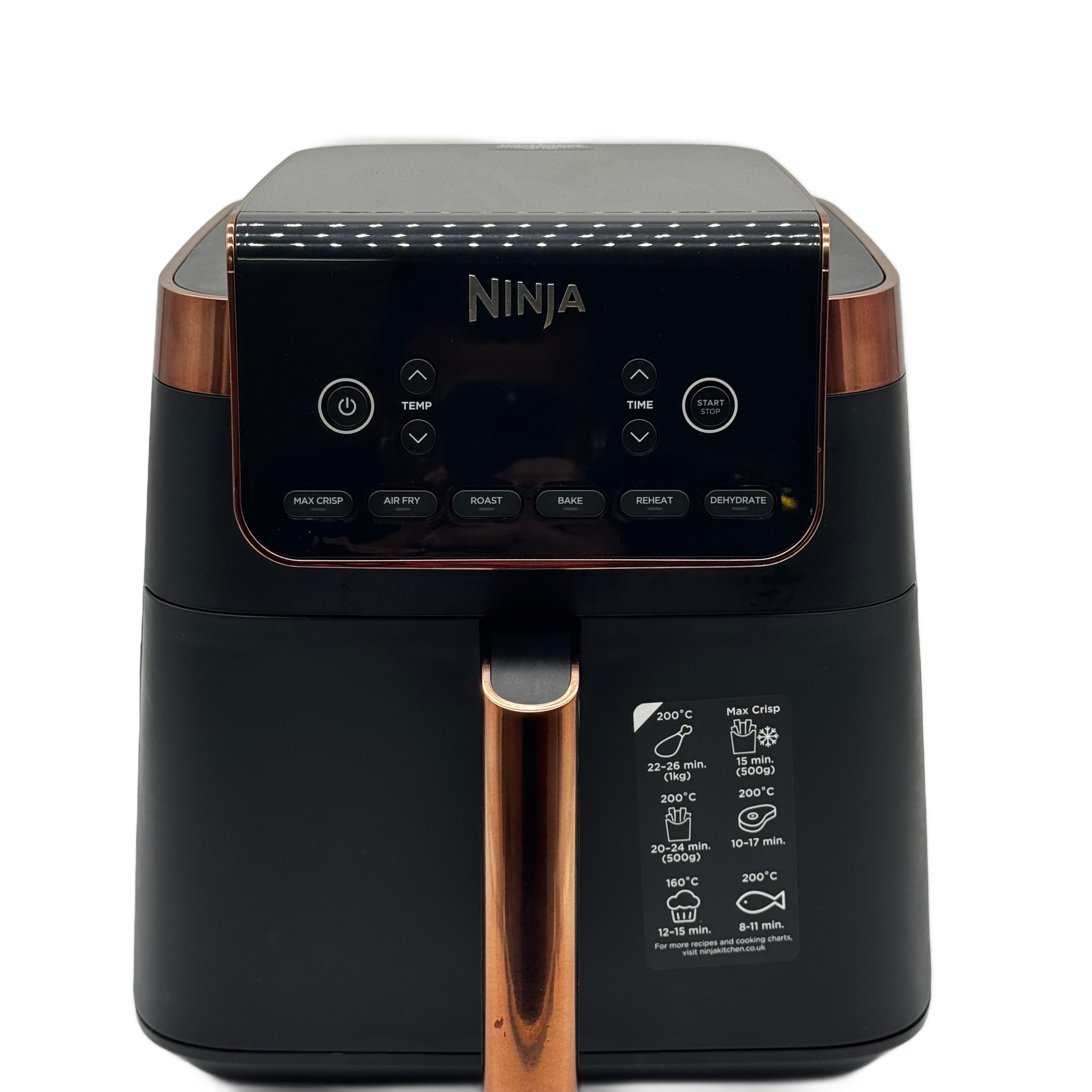 Ninja AF180EUCP Air Fryers Ninja MAX PRO AF180EUCP friggitrice ad aria 6,2 L nero/rame