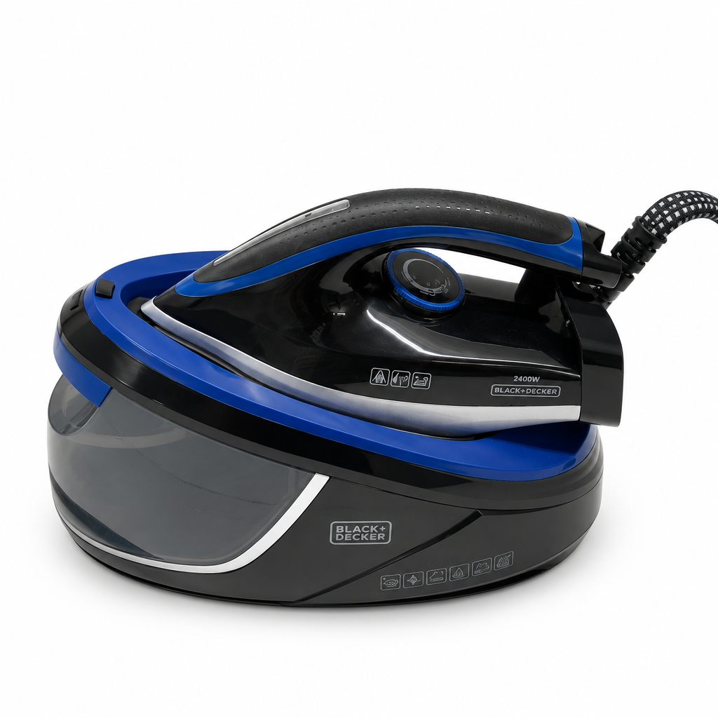 Black+Decker BXSS2401E Ferro da stiro a vapore 2400 W con serbatoio rimovibile 1,5 L