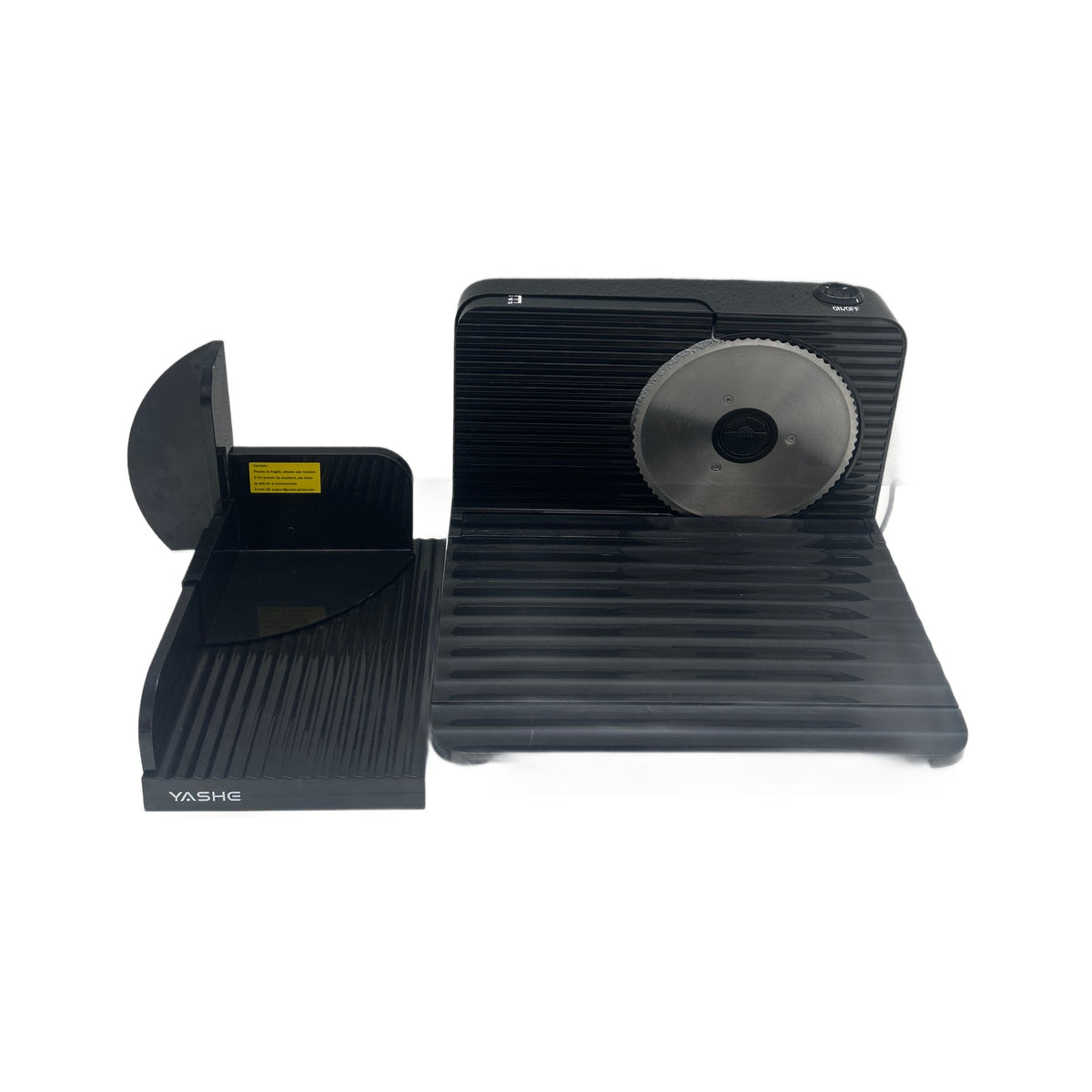 YASHE SL-5801D23B3 Affettatrice YASHE SL-5801D23B3 Affettatrice elettrica pieghevole 180 W con lama inox 17 cm