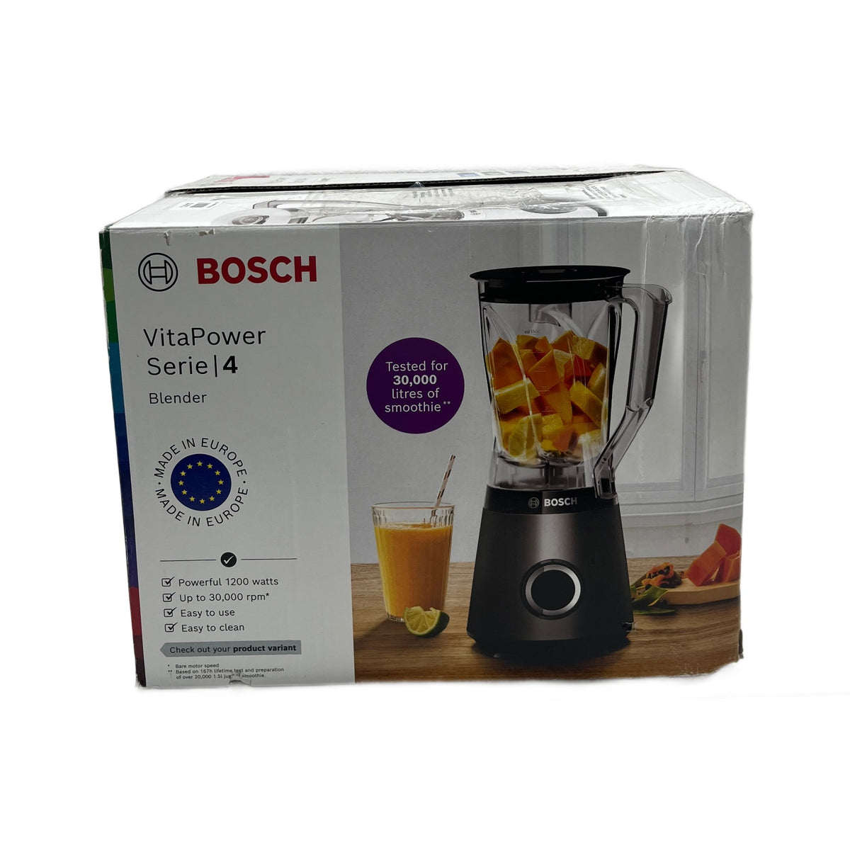 Bosch VitaPower Serie 4 MMB6141B Frullatore Bosch MMB6141B VitaPower Serie 4 Frullatore 1200 W con caraffa Tritan 1,5 L