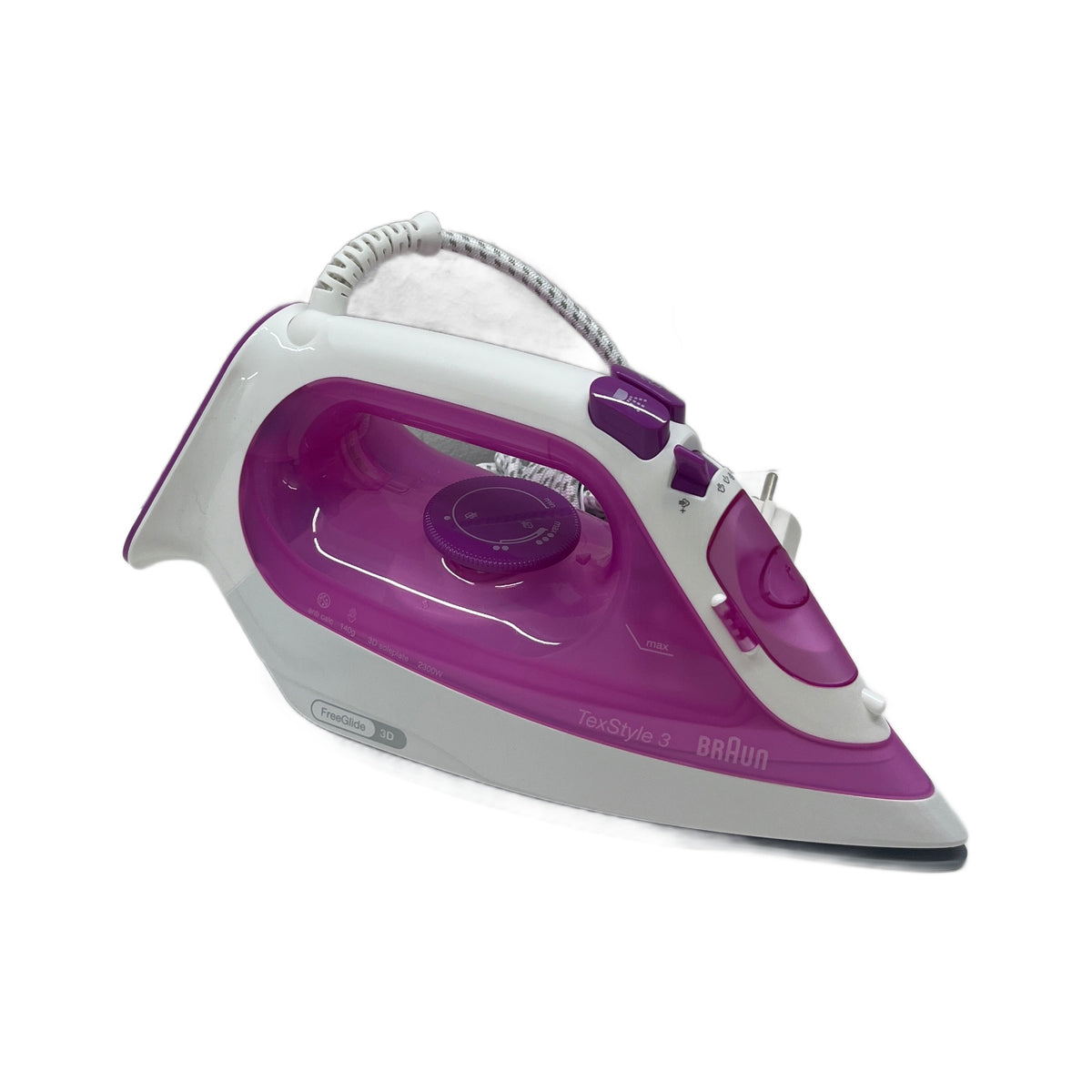 Braun TexStyle 3 SI3030PU Ferro da stiro Braun TexStyle 3 SI3030PU Ferro da Stiro a Vapore 2300 W con Piastra in Ceramica, Ro