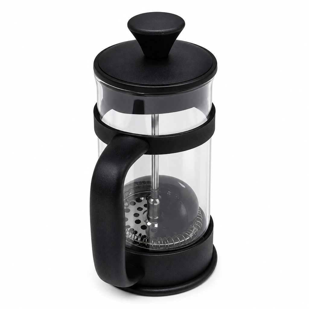 KICHLY French Press 350 ml French press KICHLY French Press 350 ml Nero con triplo filtro in vetro borosilicato