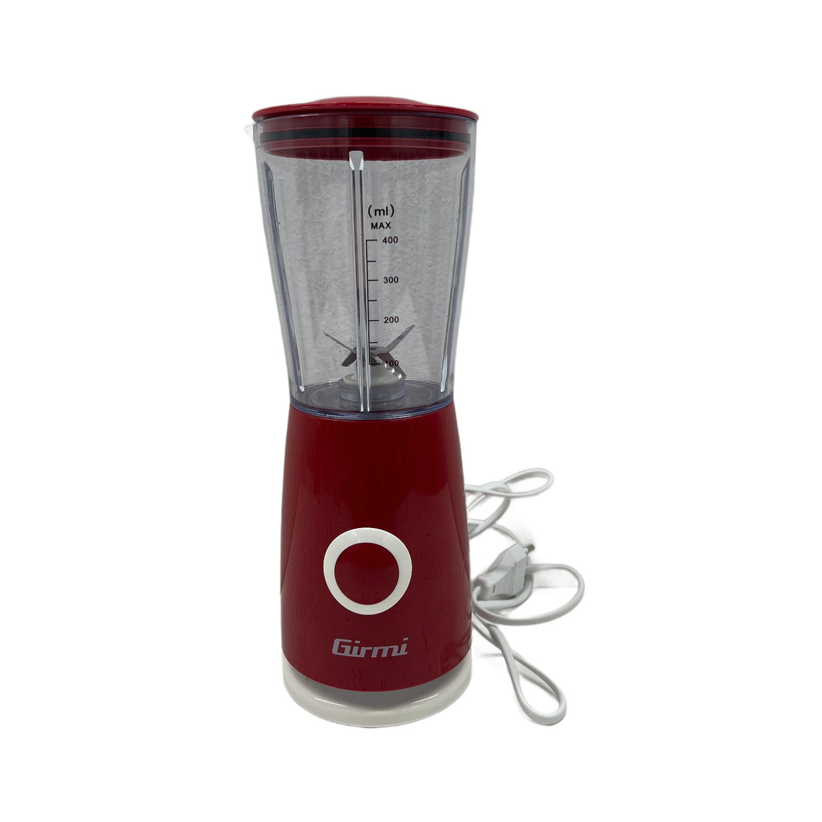 Girmi FR03 Frullatore Girmi FR03 Frullatore Elettrico 170W, 4 lame acciaio, 400 ml, rosso