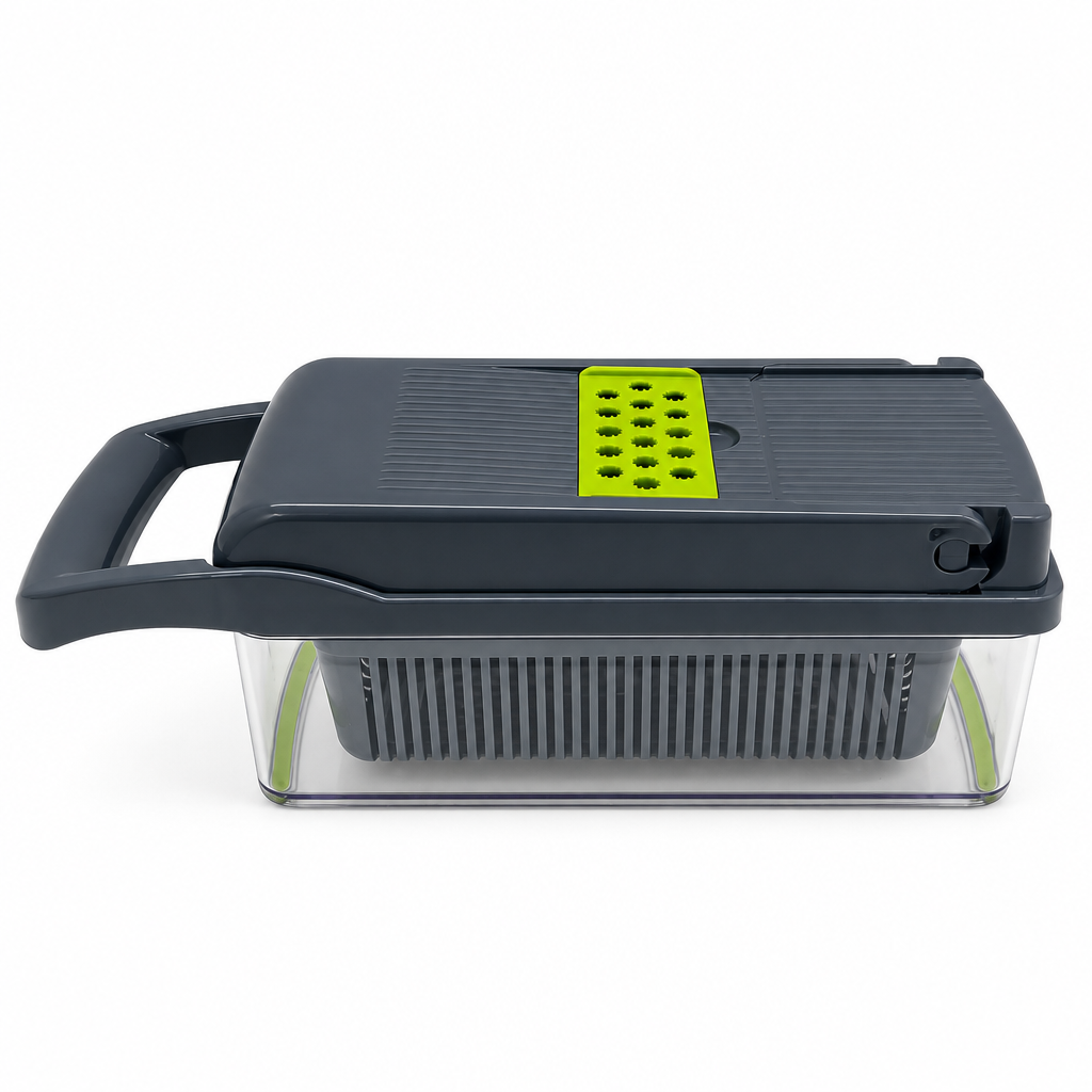 Carehabi Mandolina per verdure 7 lame 13 pezzi Utensile cucina non elettrico Carehabi Mandolina per Verdure - Set 13 pezzi co