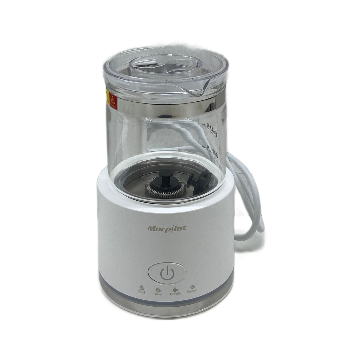 Morpilot HS001-G Montalatte Montalatte Elettrico Morpilot HS001-G in Vetro 4 in 1 Bianco, 250 ml Schiuma / 500 ml Latte Caldo