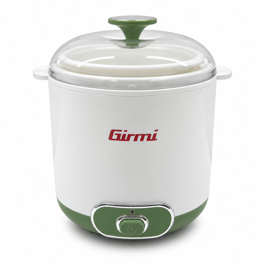 Girmi YG02 Yogurtiera Girmi YG02 Yogurtiera Elettrica 1,5 L per Yogurt e Yogurt Greco, Bianco e Verde