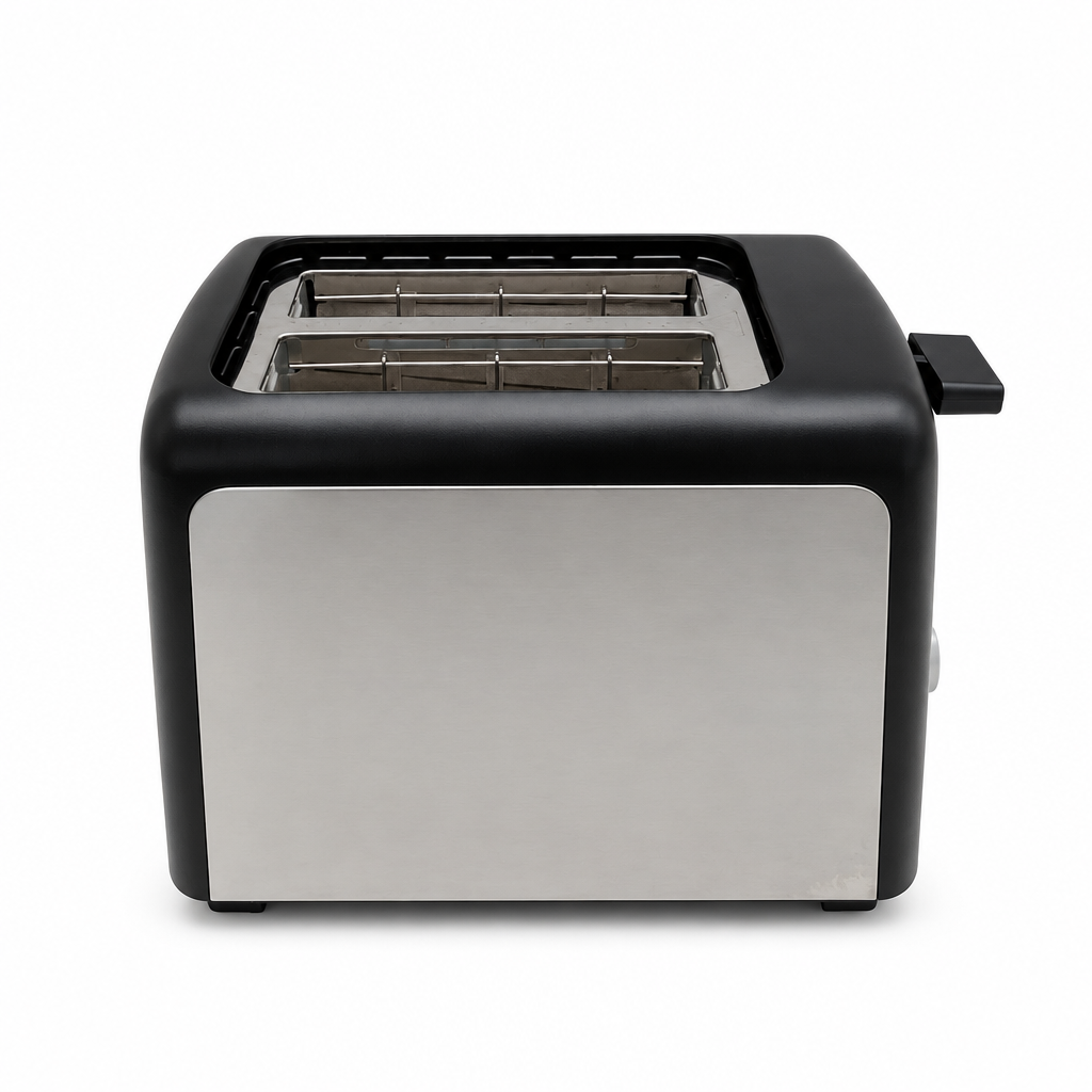 Amazon Basics Tostapane 2 Fette TA01318B-GS con 7 Livelli di Tostatura, 800W, Nero