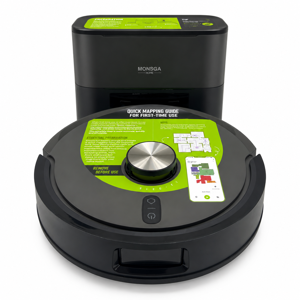 MONSGA MR7 PRO Robot aspirapolvere + lavapavimenti MONSGA MR7 PRO Robot Aspirapolvere e Lavapavimenti 8000Pa LiDAR Anti-Grovi