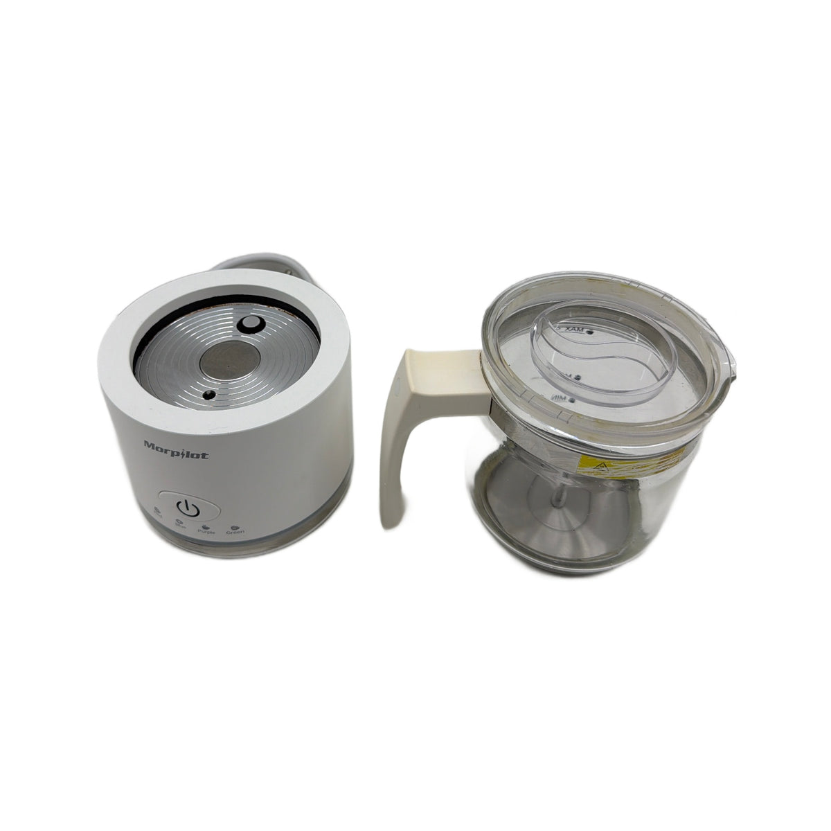 Morpilot HS001 Montalatte Morpilot HS001 Montalatte Elettrico in Vetro 4 in 1, 250/500 ml, Bianco