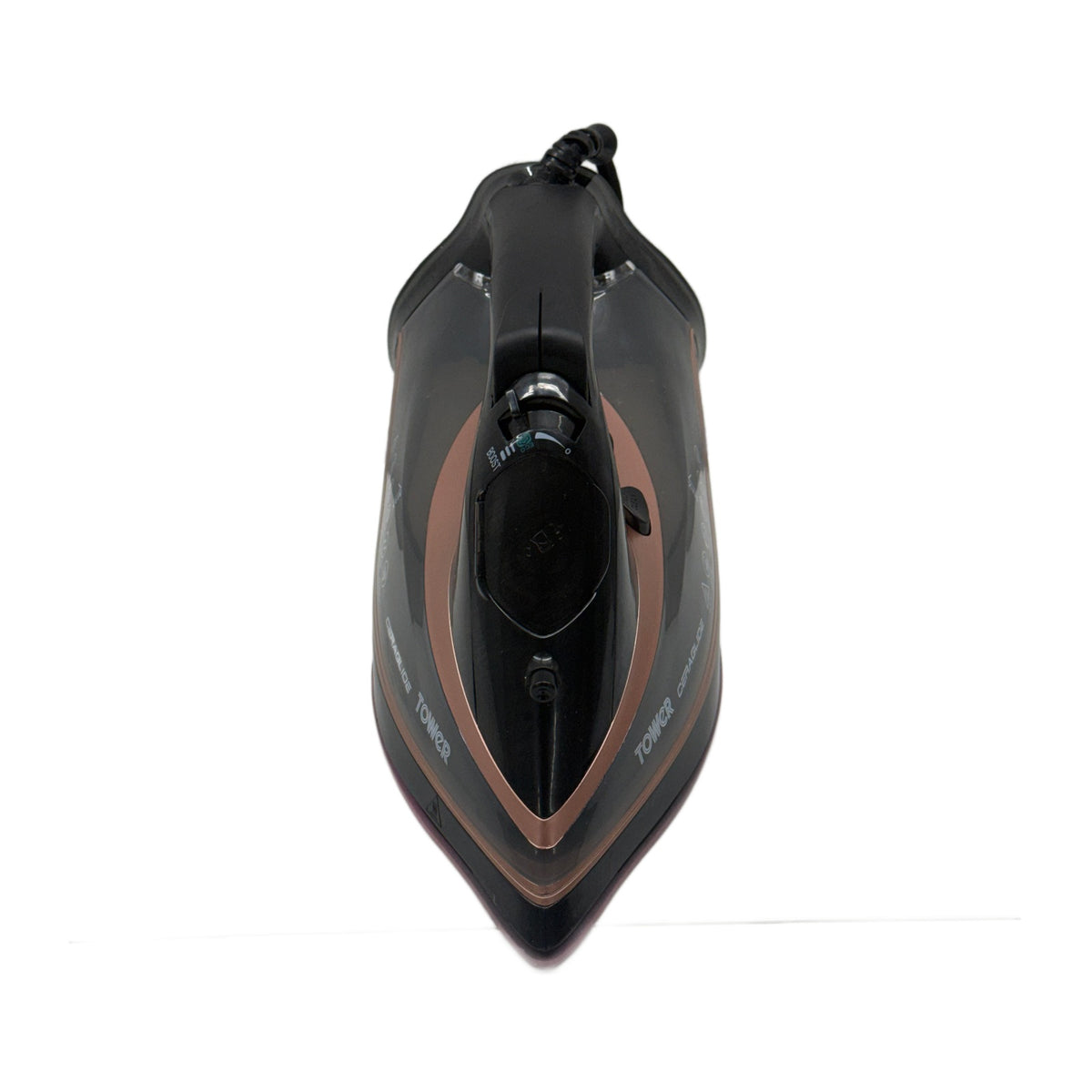 Tower T22013 CeraGlide Ferro da Stiro a Vapore 3100 W con Piastra in Ceramica, Oro Rosa e Nero