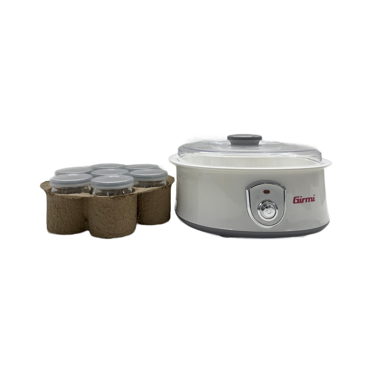 Girmi YG03 Yogurtiera Girmi YG03 Yogurtiera con 7 vasetti in vetro da 180 ml