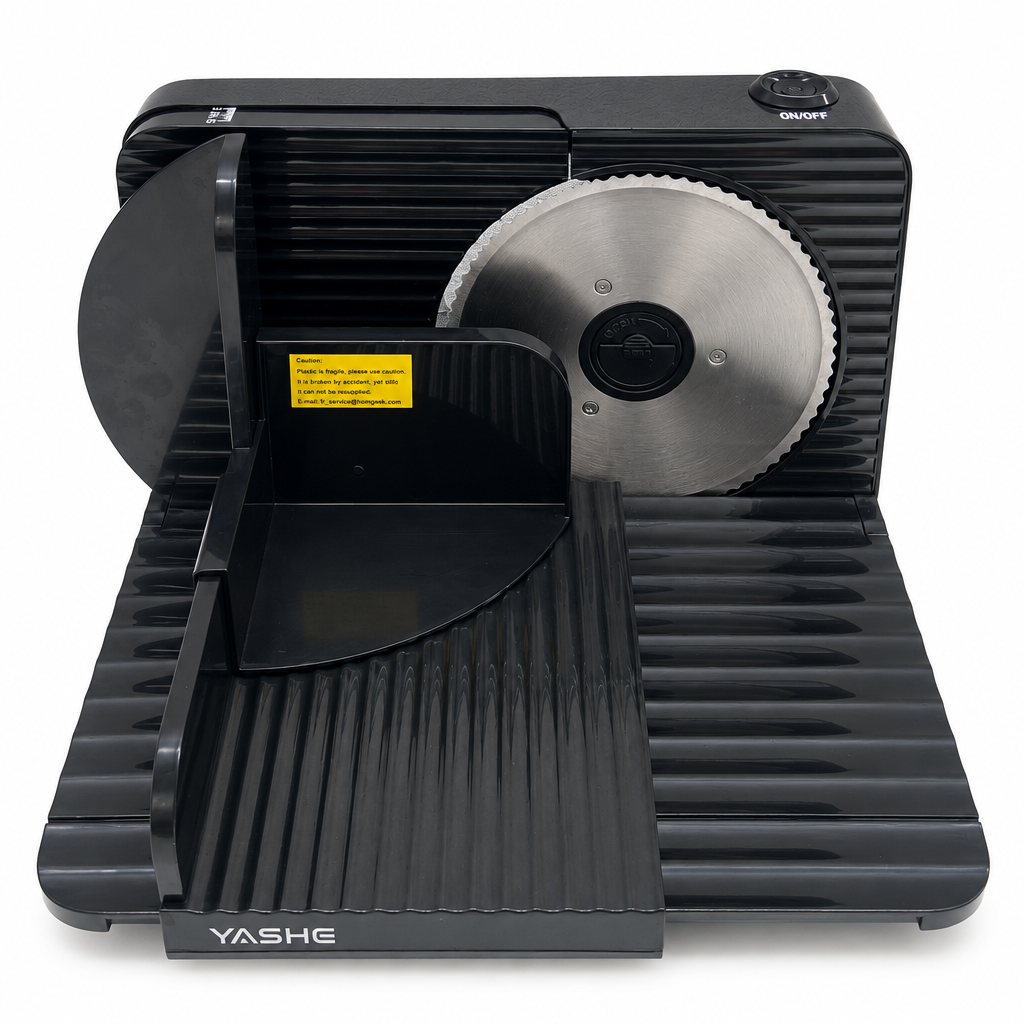 YASHE SL-5801D23B3 Affettatrice YASHE SL-5801D23B3 Affettatrice elettrica pieghevole 180 W con lama inox 17 cm