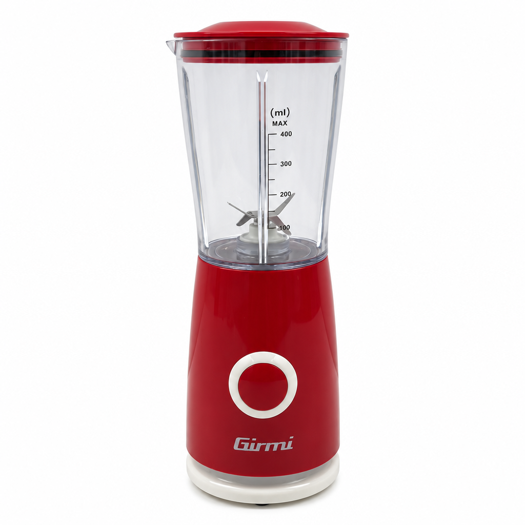 Girmi FR03 Frullatore Girmi FR03 Frullatore Elettrico 170W, 4 lame acciaio, 400 ml, rosso