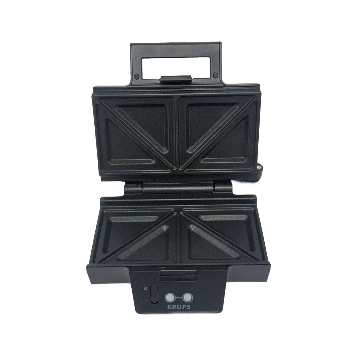 KRUPS FDK461 Elettrodomestico KRUPS FDK461 Tostiera a triangolo 850W, piastre ceramiche, nero