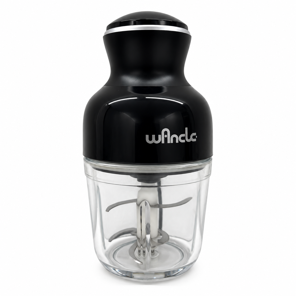 Wancle Tritatutto Elettrico Multifunzione 350W 600ML Tritatutto Wancle Tritatutto Elettrico Multifunzione 350W 600 ml Nero