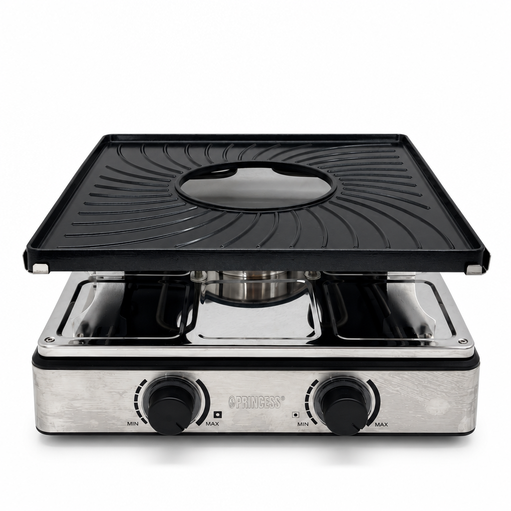 Princess Gourmetstel 162670 Raclette Princess Gourmetstel 162670 Raclette e Fondue 5 in 1 1800 W 8 persone