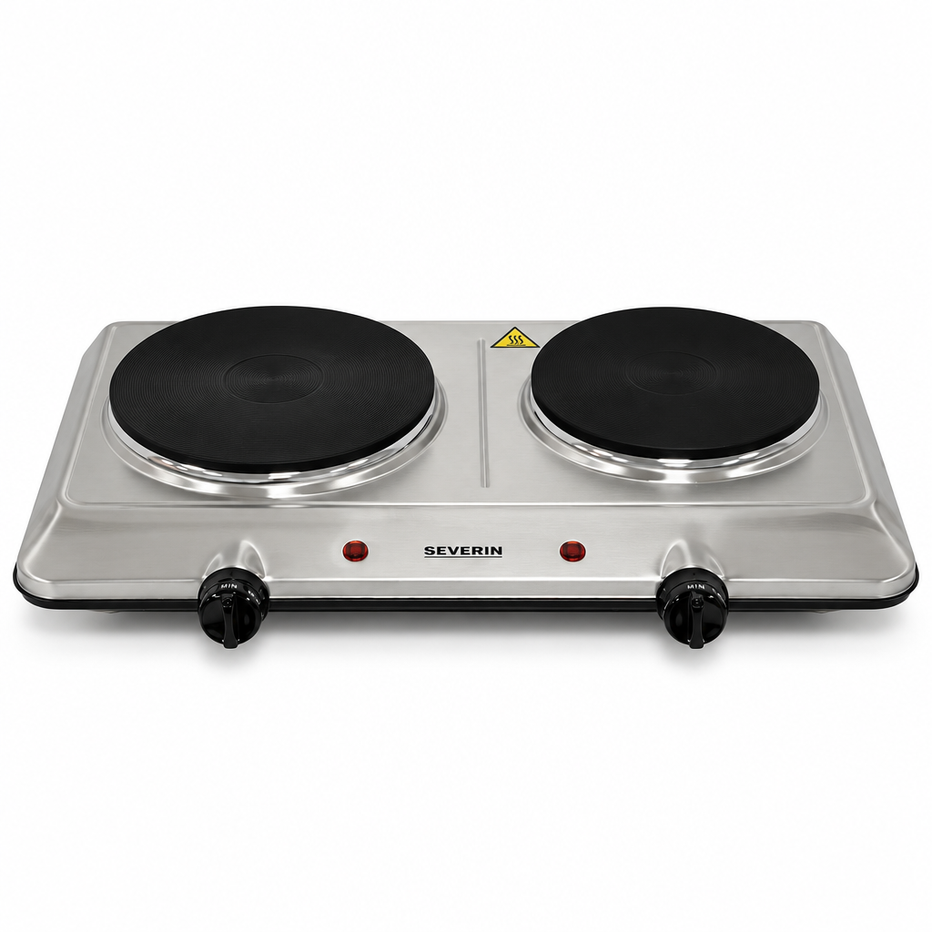SEVERIN KP 1014 Hot Plates SEVERIN KP 1014 piastra di cottura doppia 2.500 W in acciaio inox