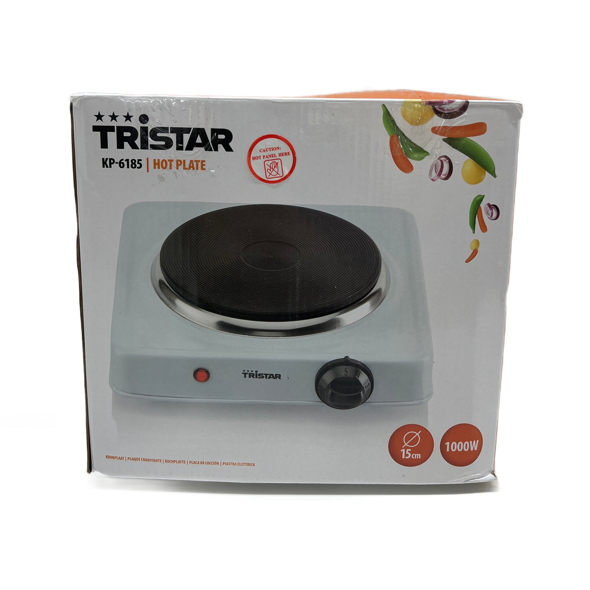Tristar KP-6185 Piastra di cottura Tristar KP-6185 Piastra elettrica 1000W, 15 cm, 5 livelli temperatura